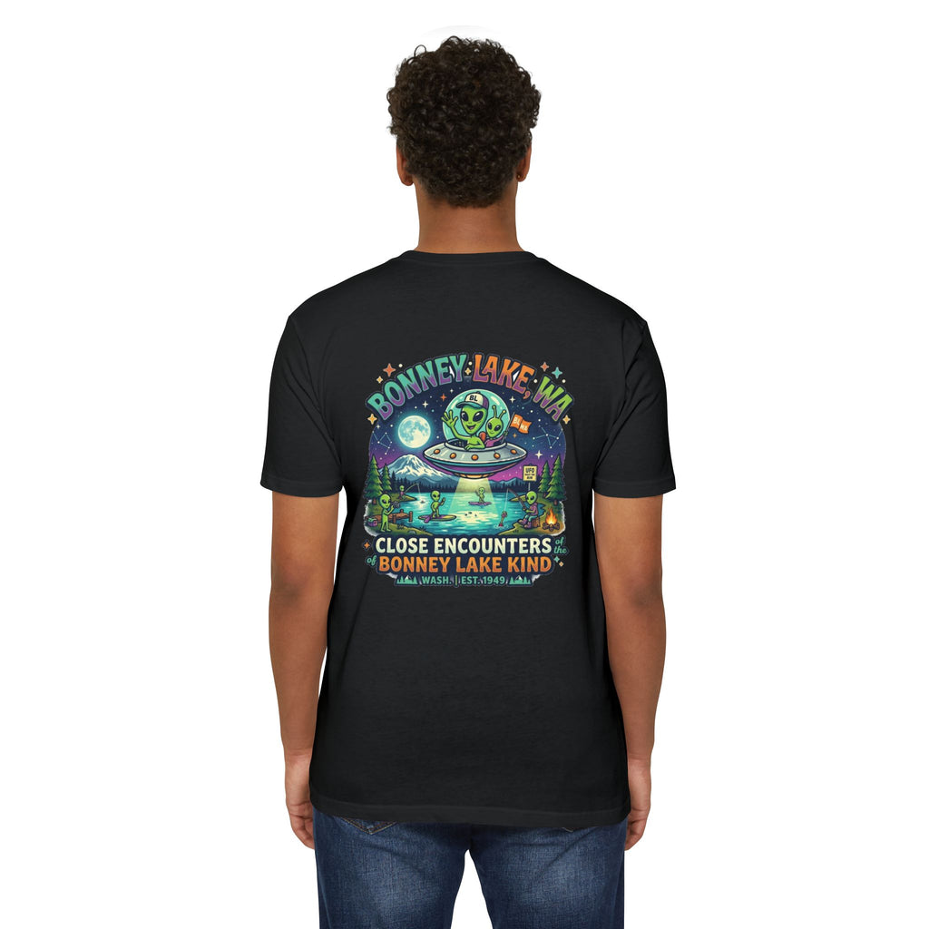 Bonney Lake WA UFO T-Shirt — "Close Encounters Bonney Lake Kind" Alien Graphic Tee