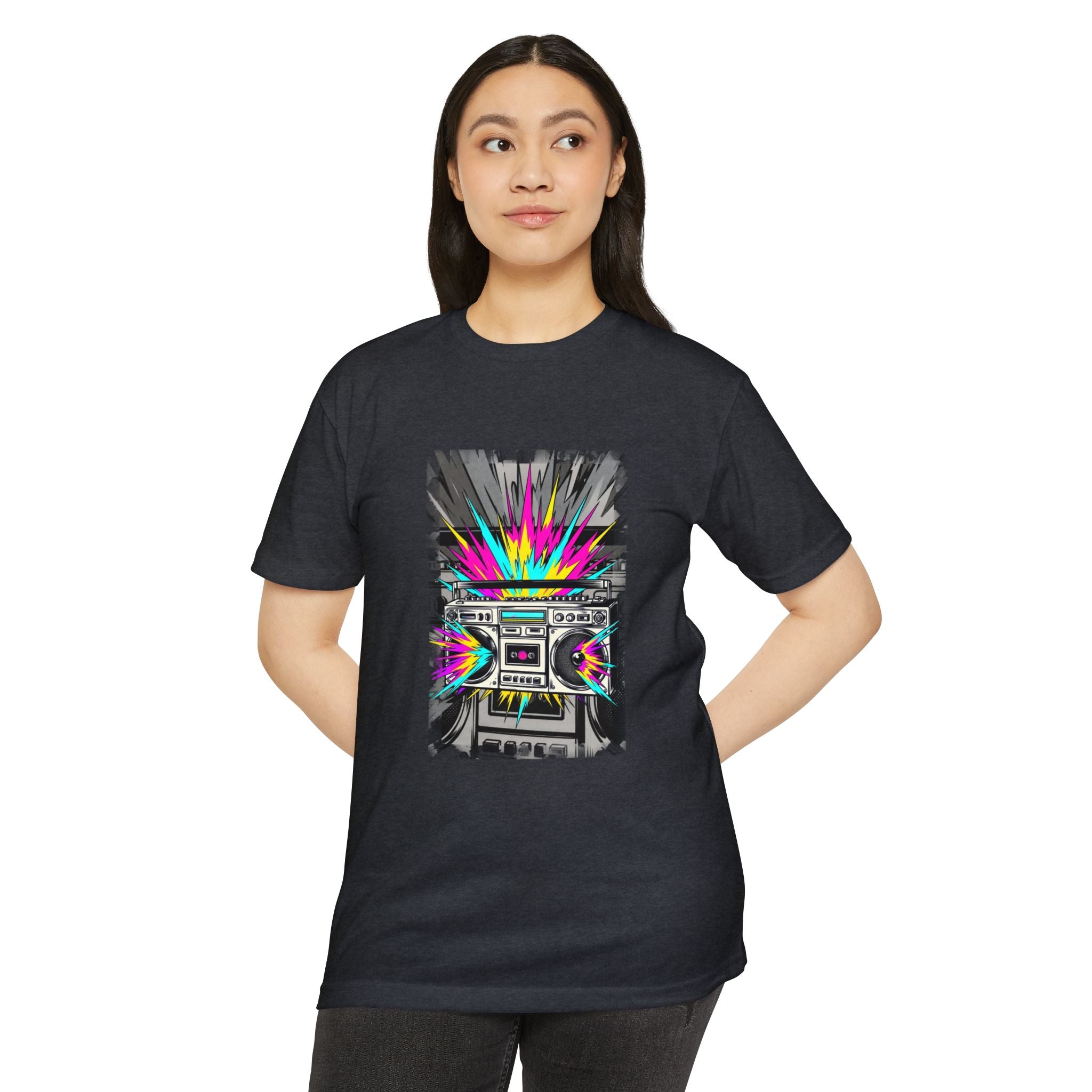 Retro Boombox Explosion T-Shirt