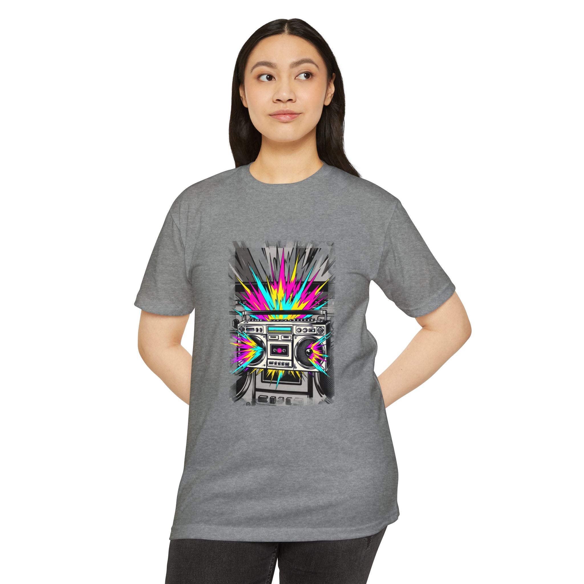 Retro Boombox Explosion T-Shirt