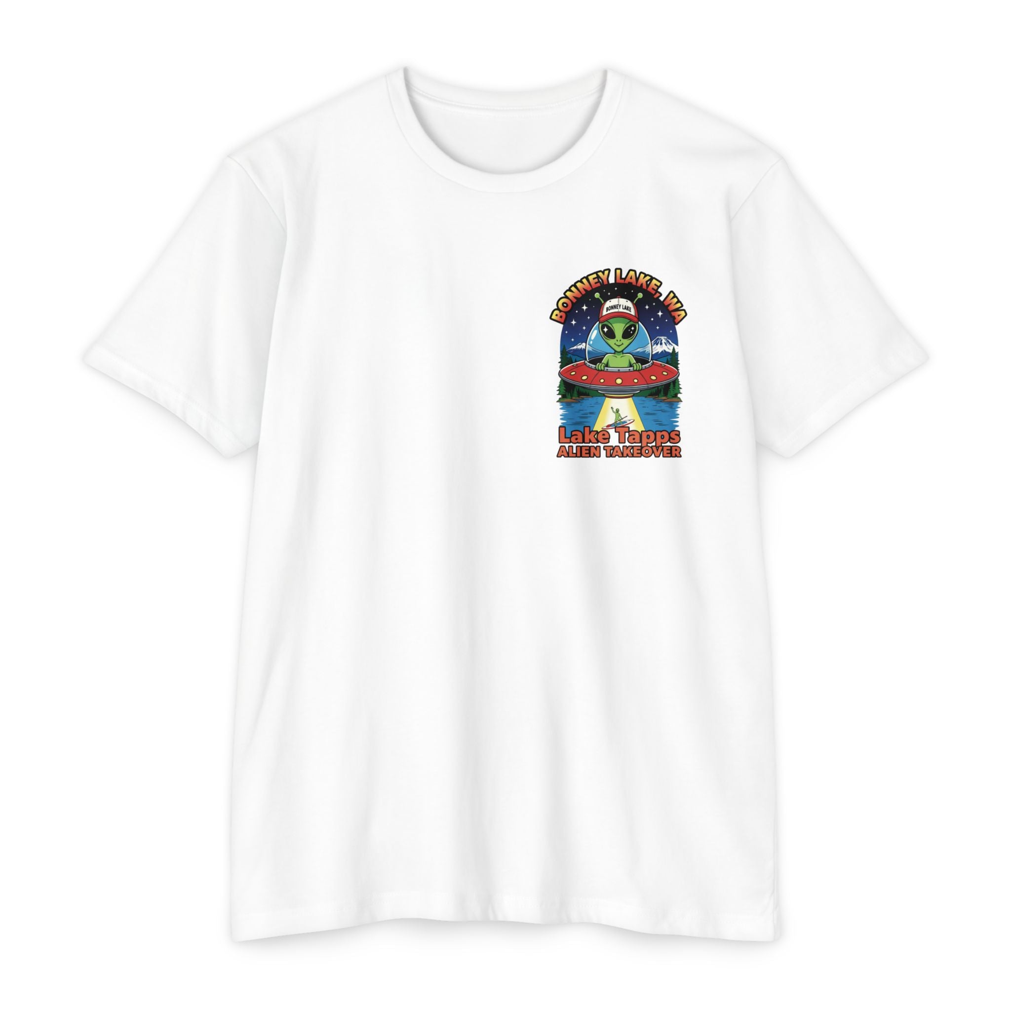 Lake Tapps Alien T-Shirt — 'Bonney Lake, WA' Lake Tapps Alien Takeover Graphic Tee
