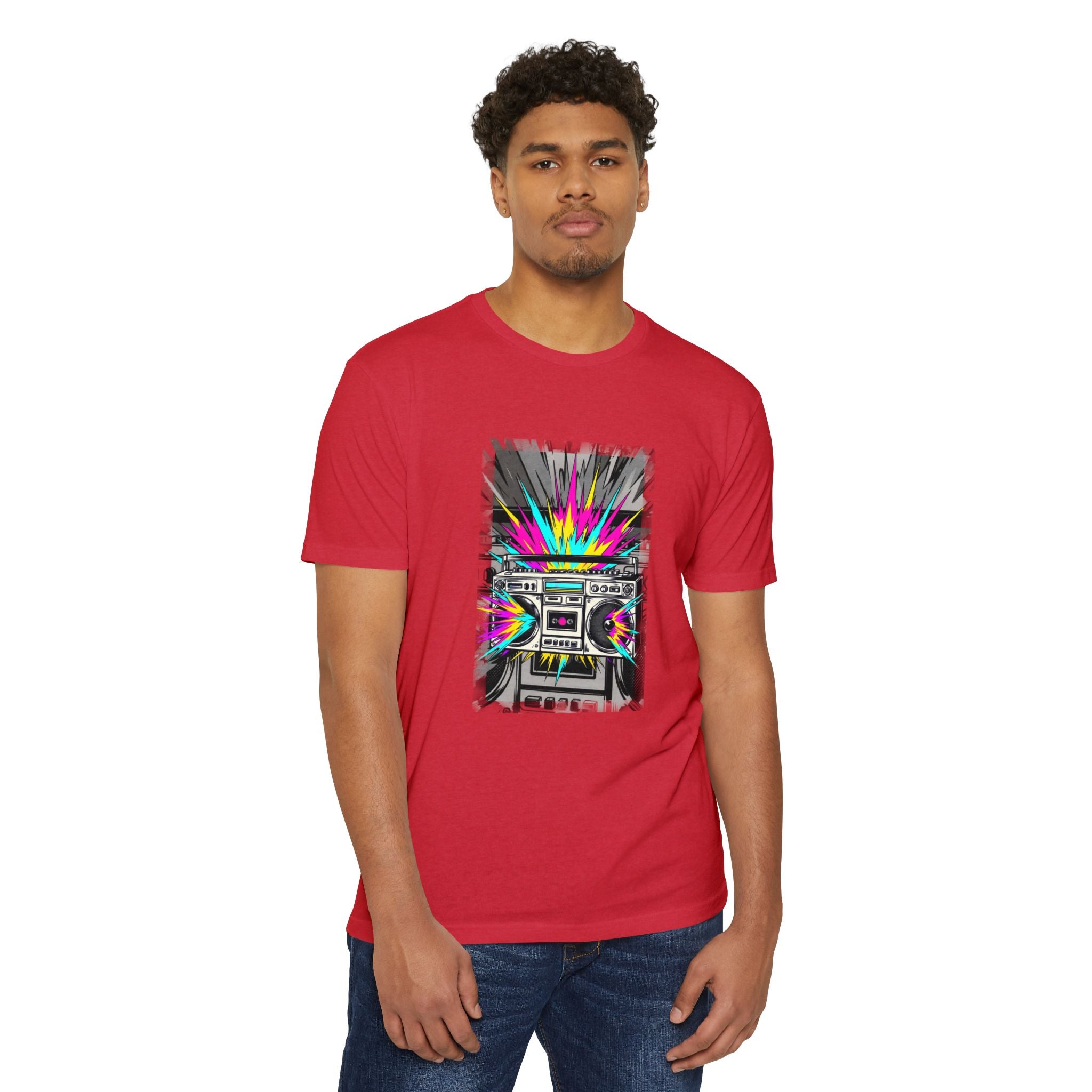 Retro Boombox Explosion T-Shirt