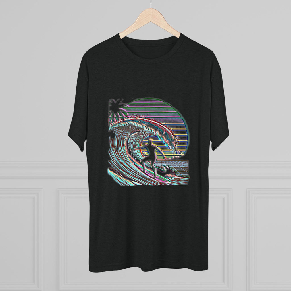 Surf Wave Tee — Retro Vaporwave Sunset Surfing Graphic T-Shirt