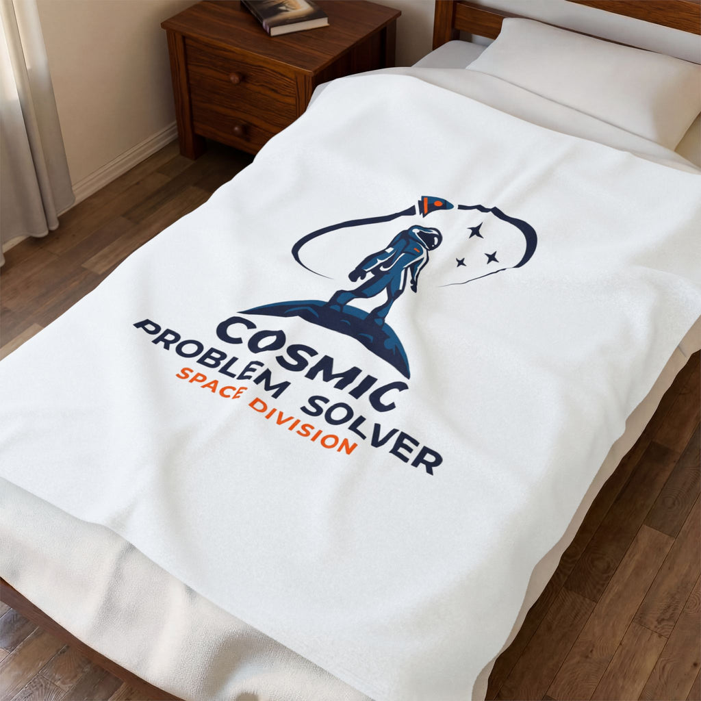 Cosmic Problem Solver Blanket | astronaut, mission patch, space science
