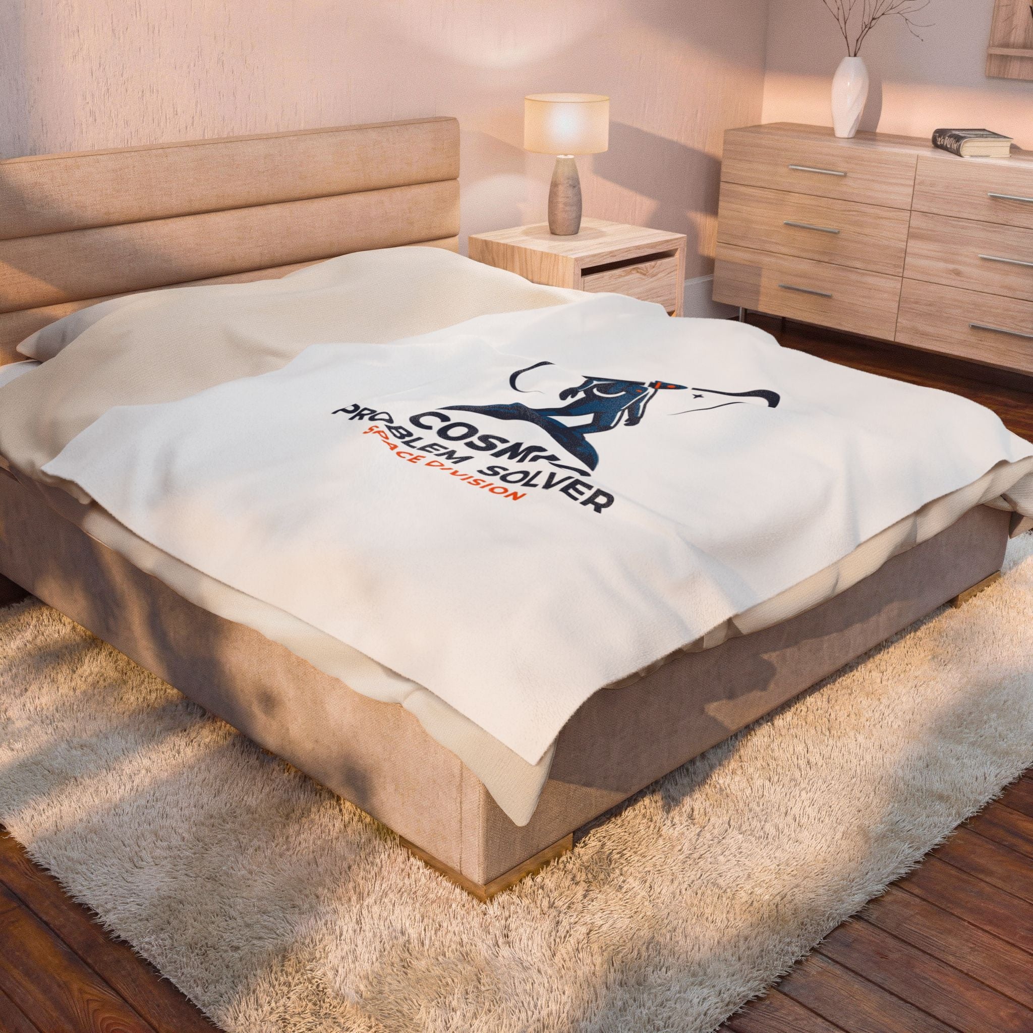 Cosmic Problem Solver Blanket | astronaut, mission patch, space science