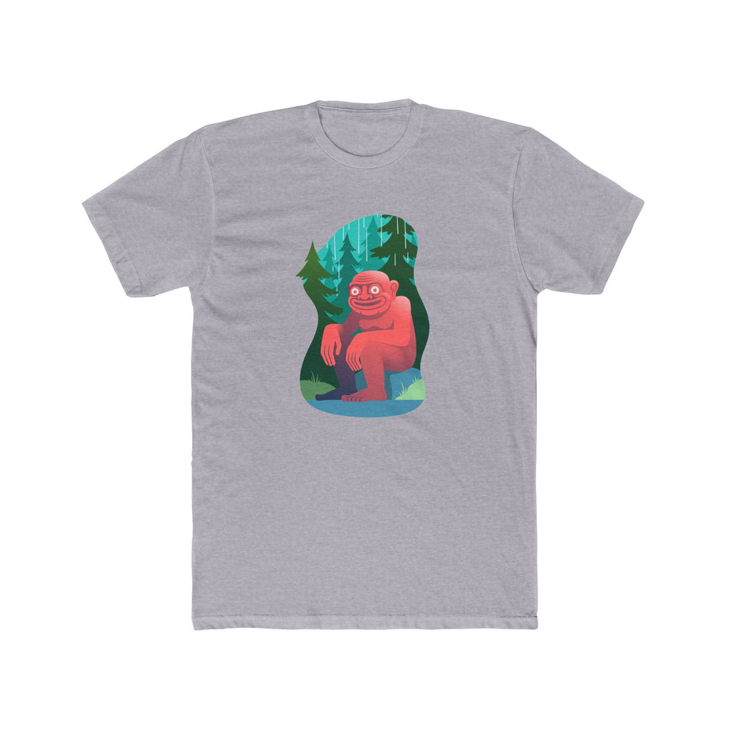 Bigfoot Forest Tee — Cute Red Sasquatch Graphic T-Shirt