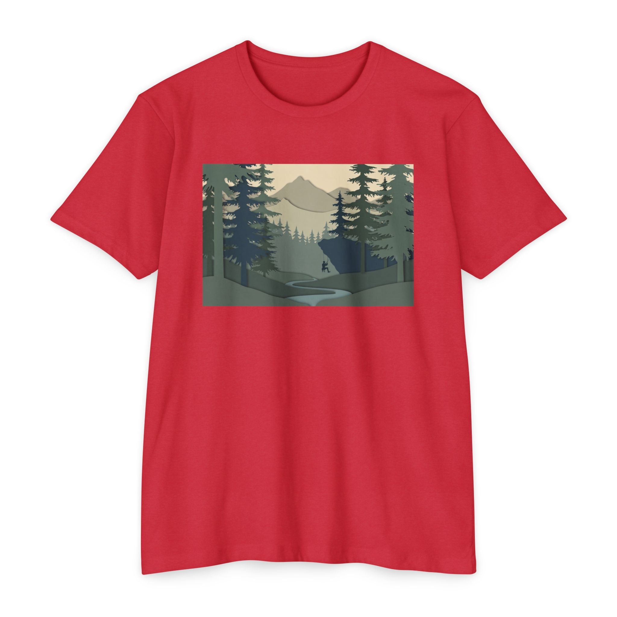 Nature Landscape T-Shirt — Forest Mountain Scenic Tee