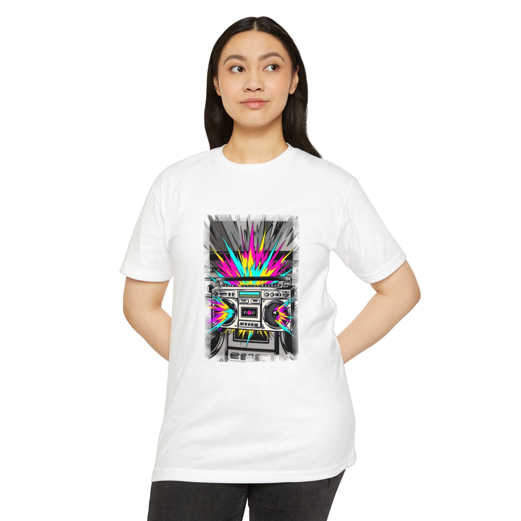 Retro Boombox Explosion T-Shirt