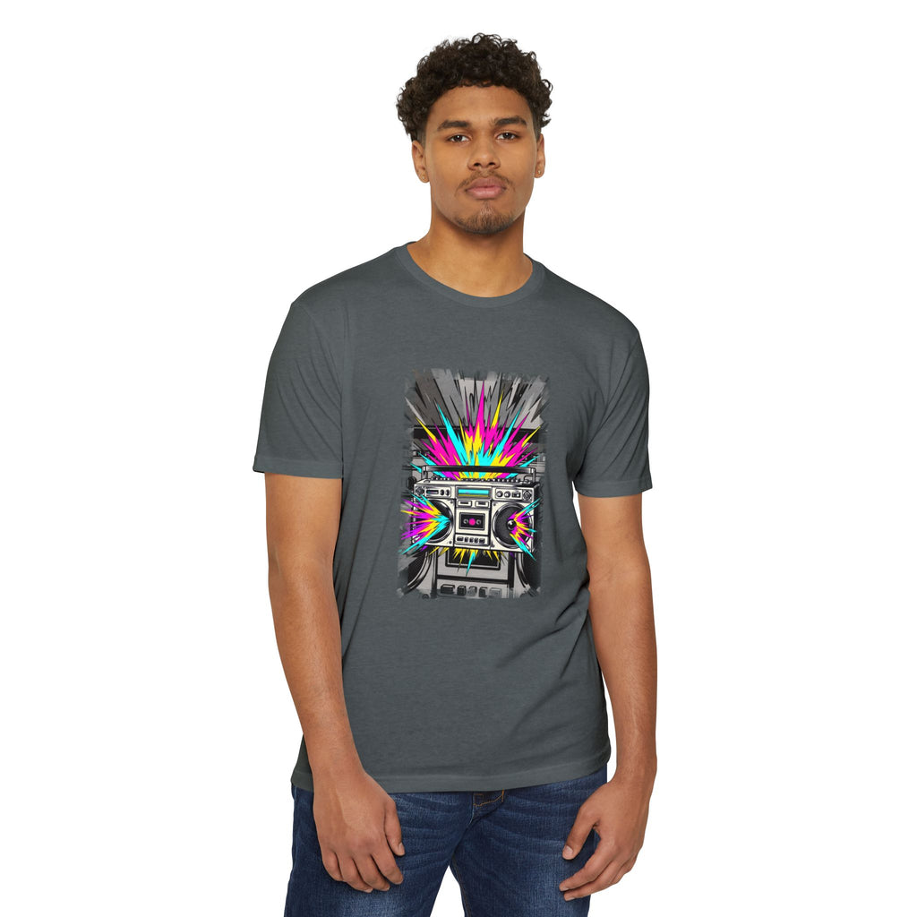 Retro Boombox Explosion T-Shirt