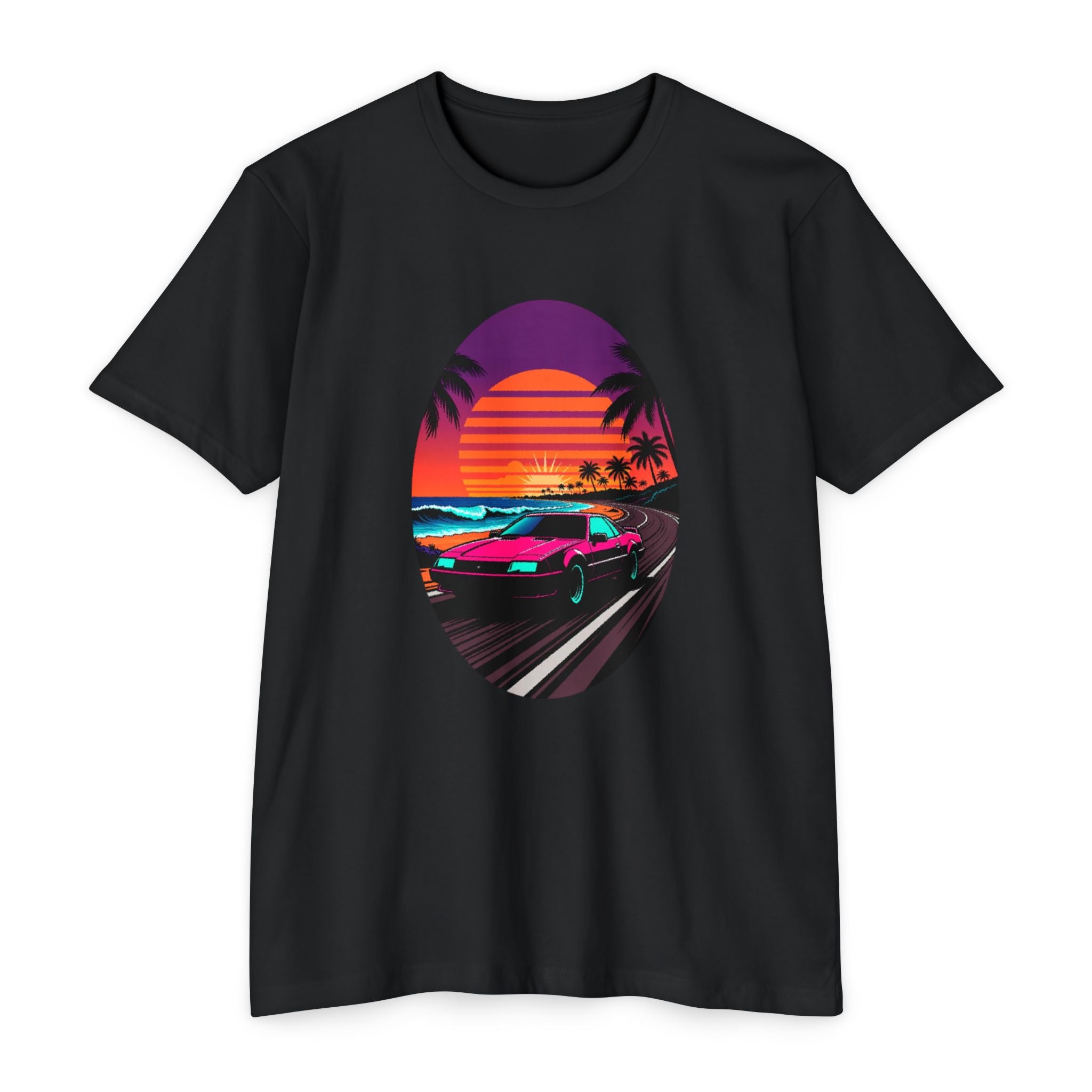 Retro Sunset Racer T-Shirt