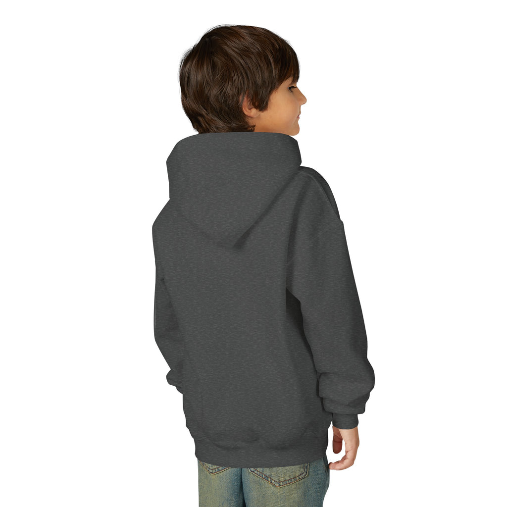 Youth Alien Hoodie – Cute Waving Green Alien Kids Sweatshirt
