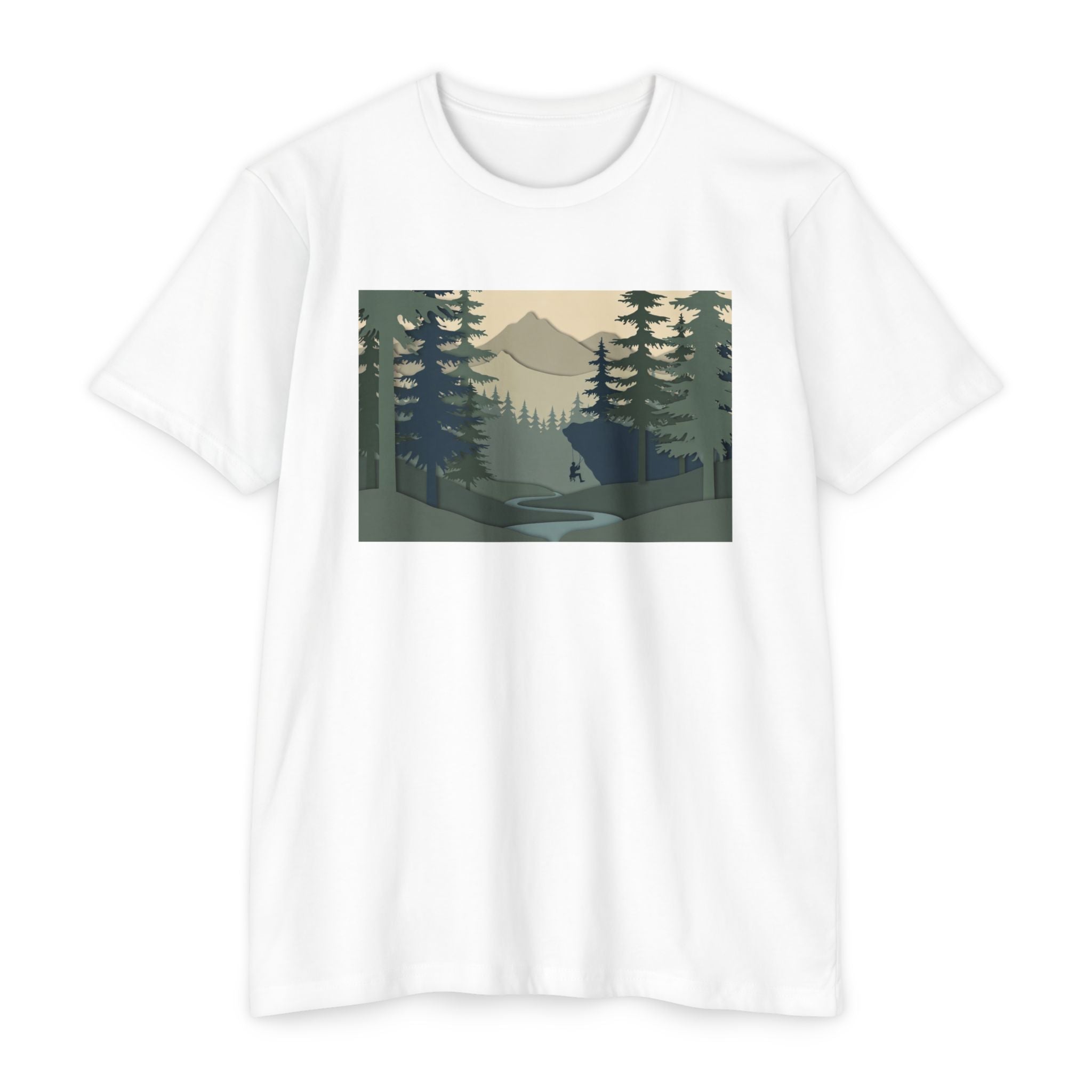 Nature Landscape T-Shirt — Forest Mountain Scenic Tee