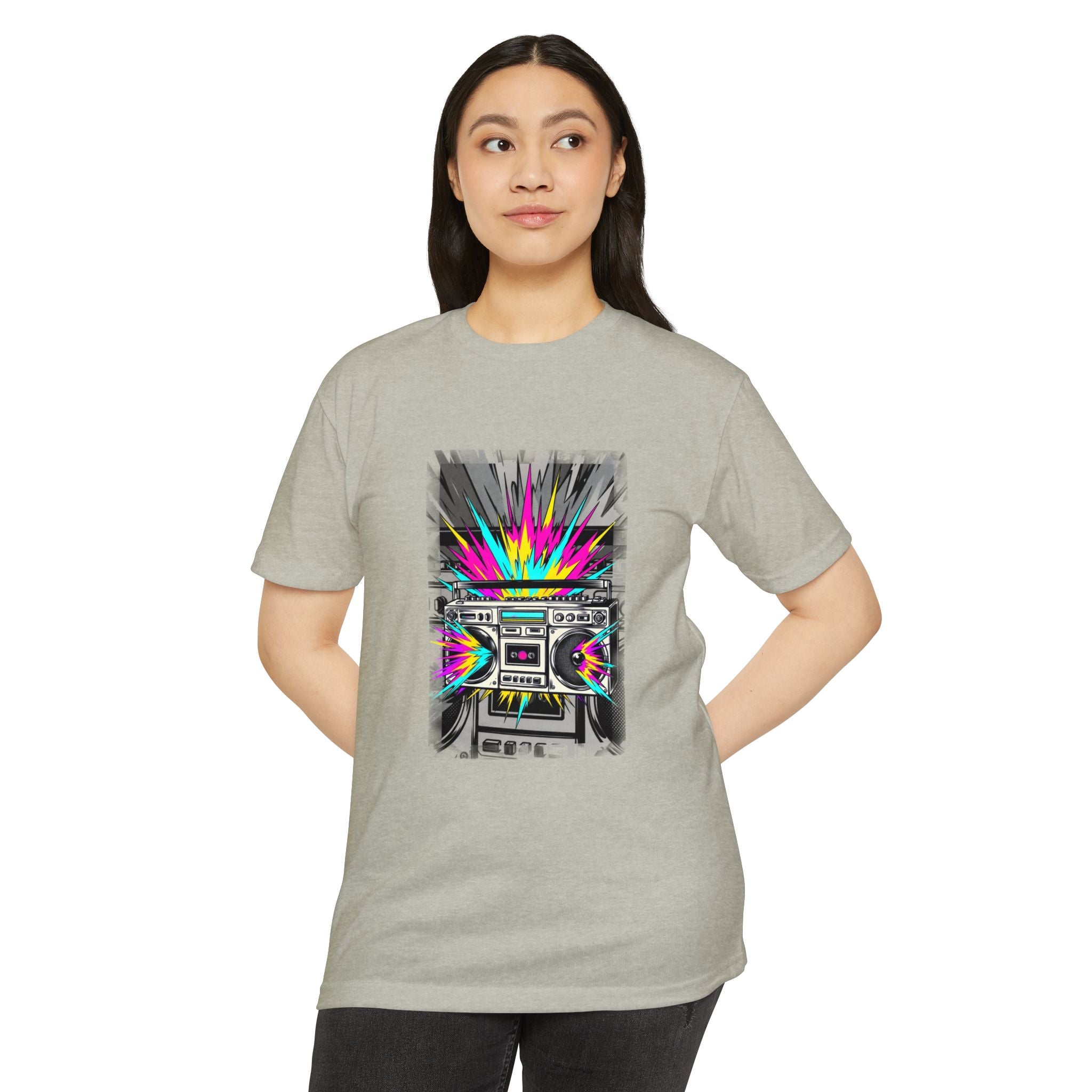 Retro Boombox Explosion T-Shirt