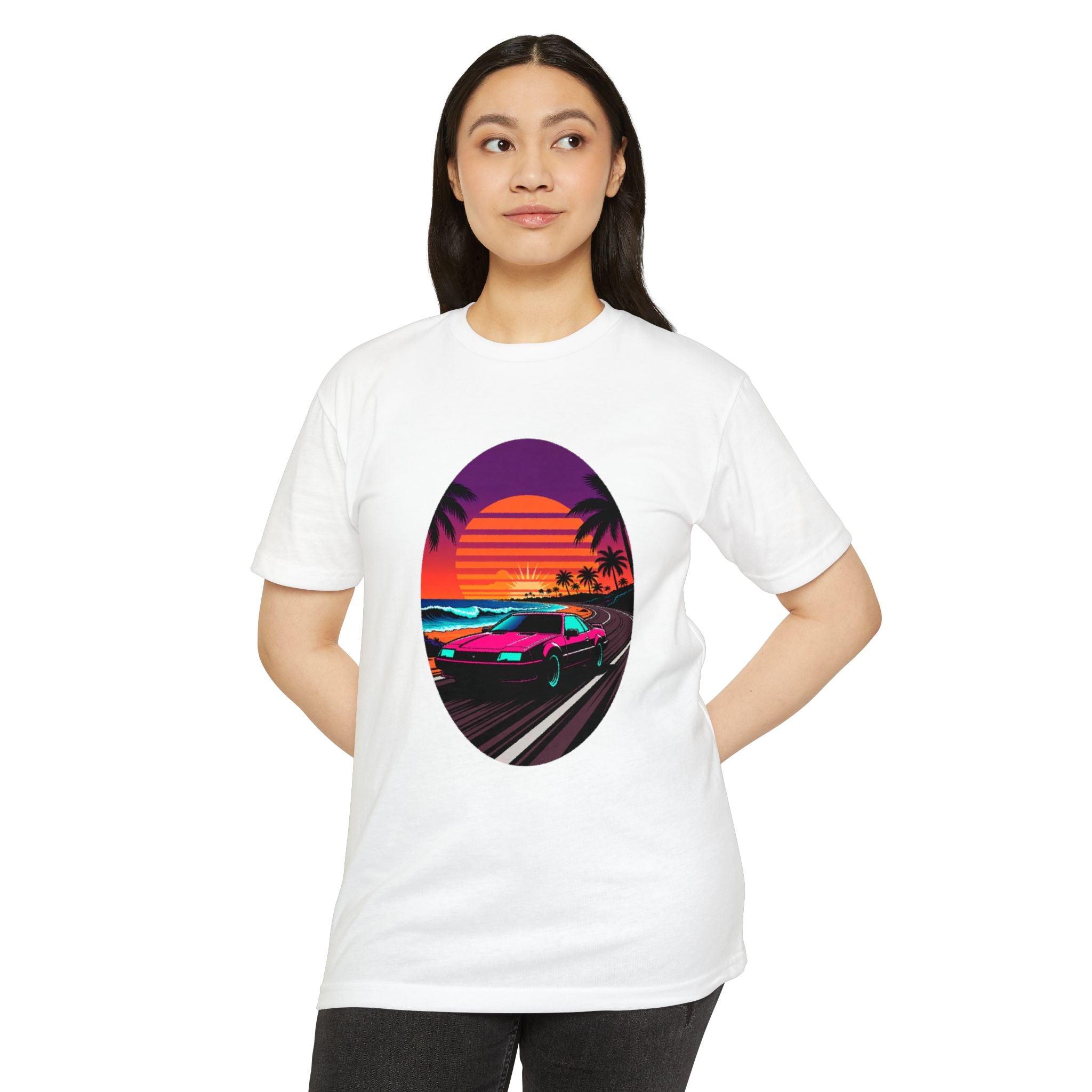 Retro Sunset Racer T-Shirt