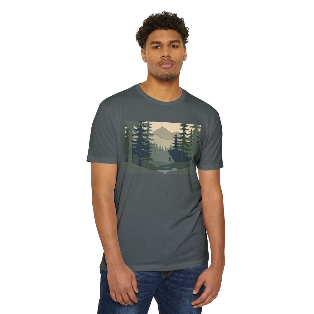 Nature Landscape T-Shirt — Forest Mountain Scenic Tee
