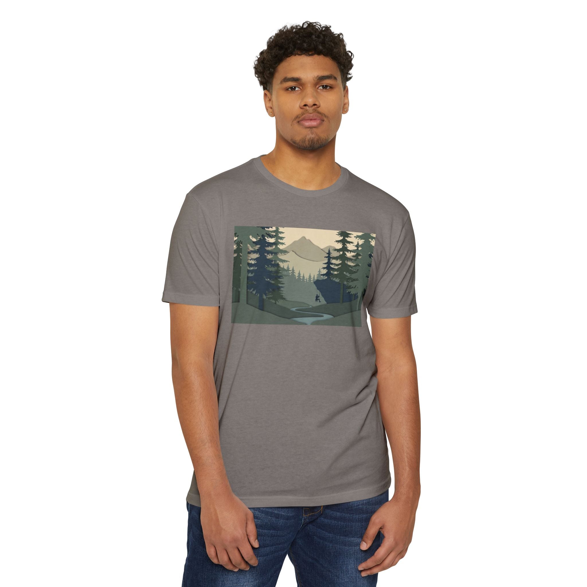 Nature Landscape T-Shirt — Forest Mountain Scenic Tee