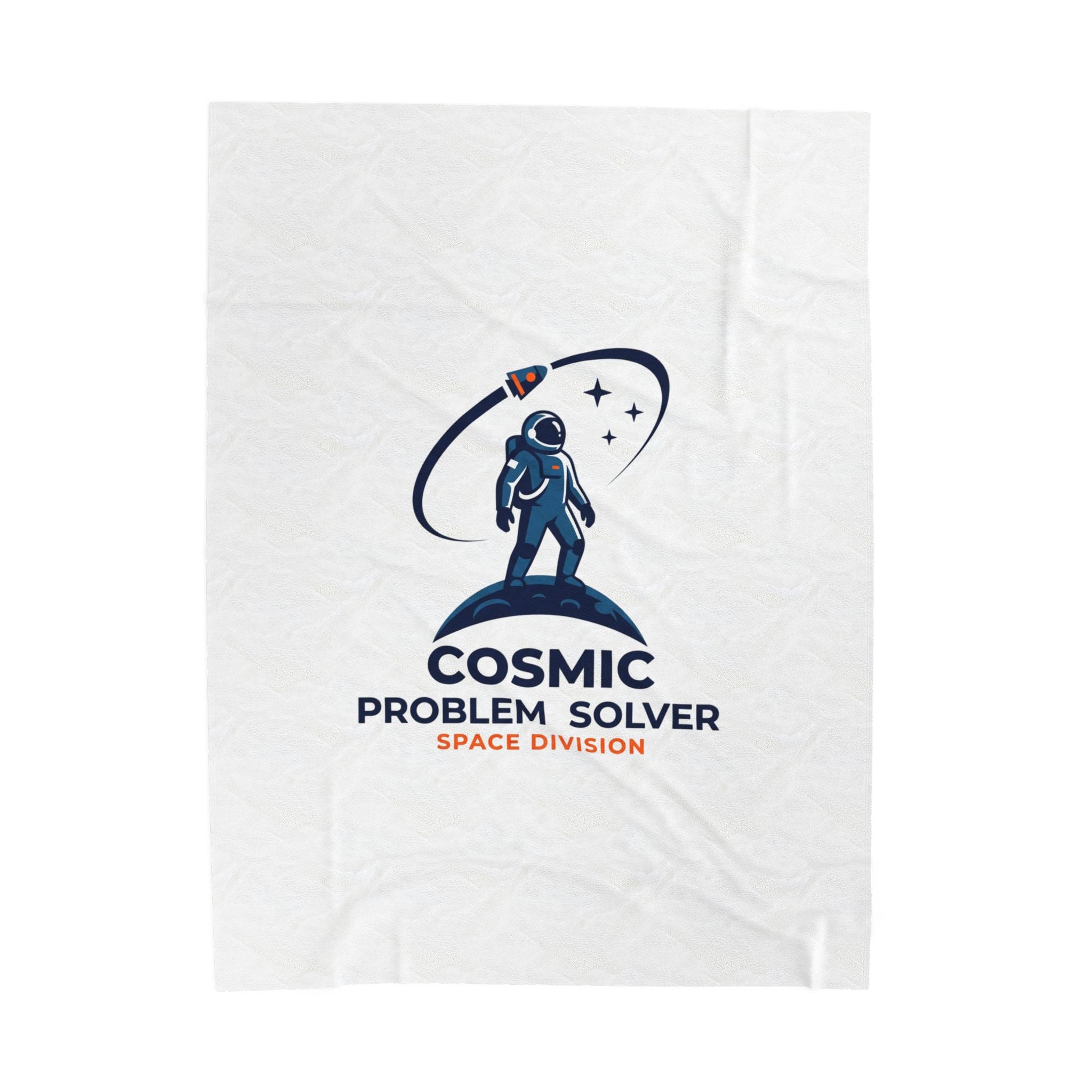 Cosmic Problem Solver Blanket | astronaut, mission patch, space science