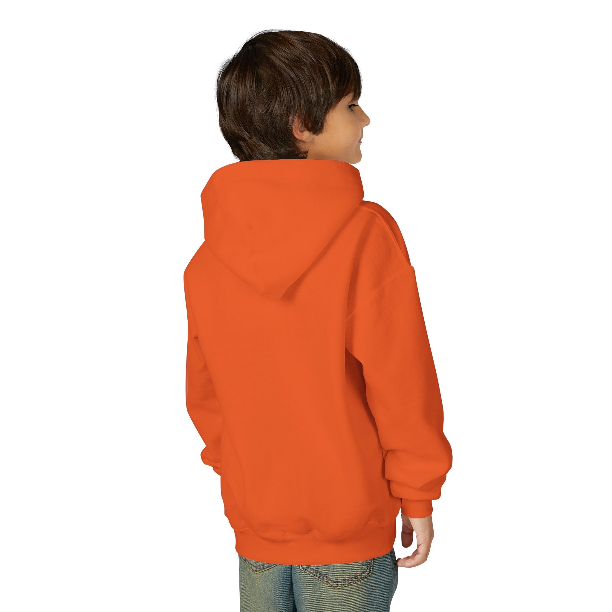 Youth Alien Hoodie – Cute Waving Green Alien Kids Sweatshirt