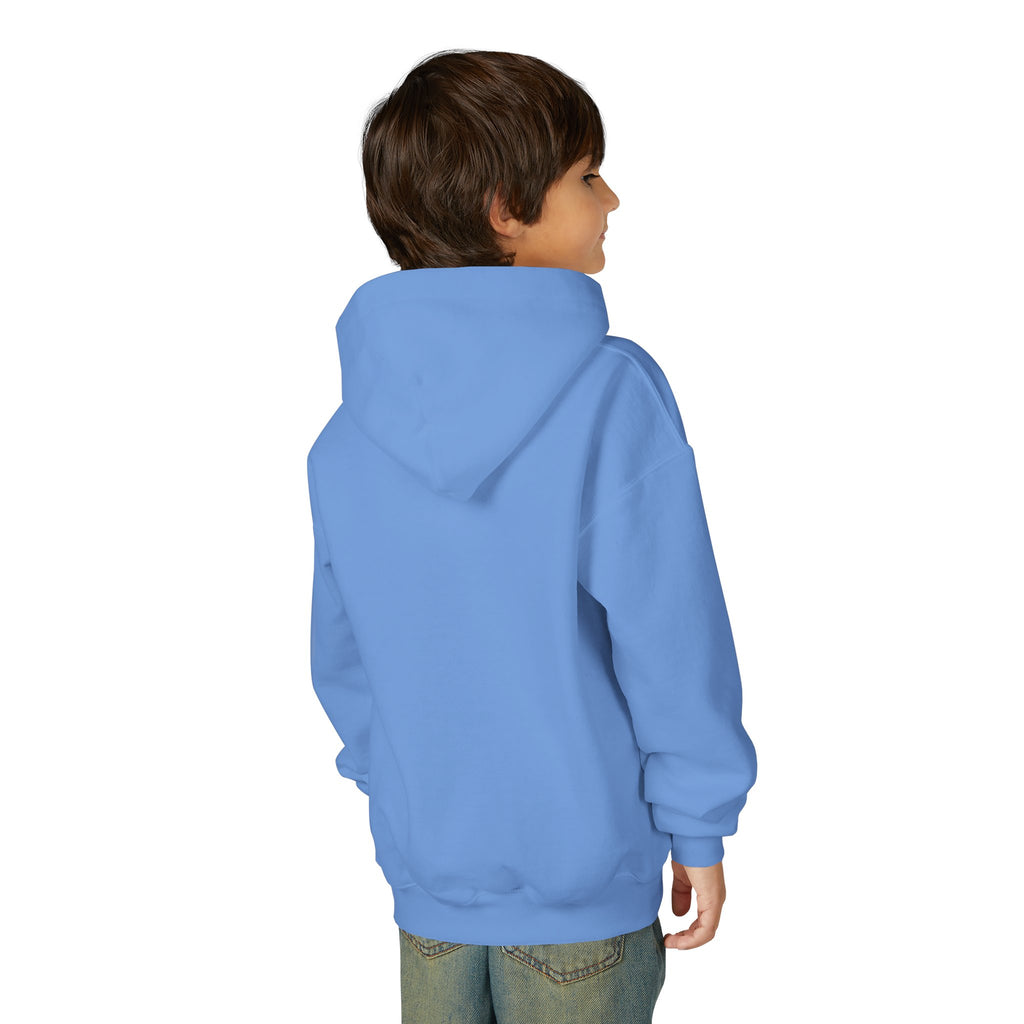 Youth Alien Hoodie – Cute Waving Green Alien Kids Sweatshirt