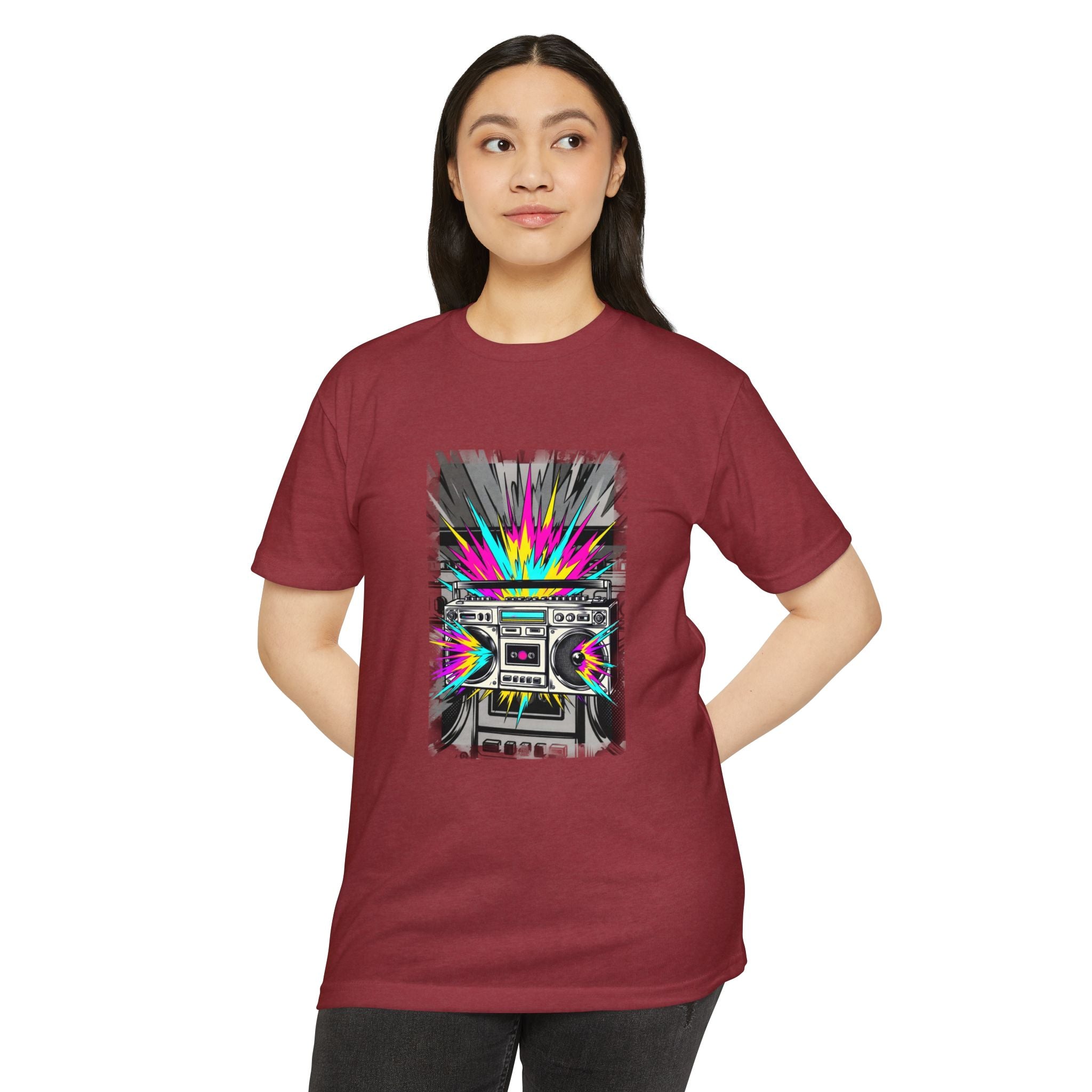 Retro Boombox Explosion T-Shirt