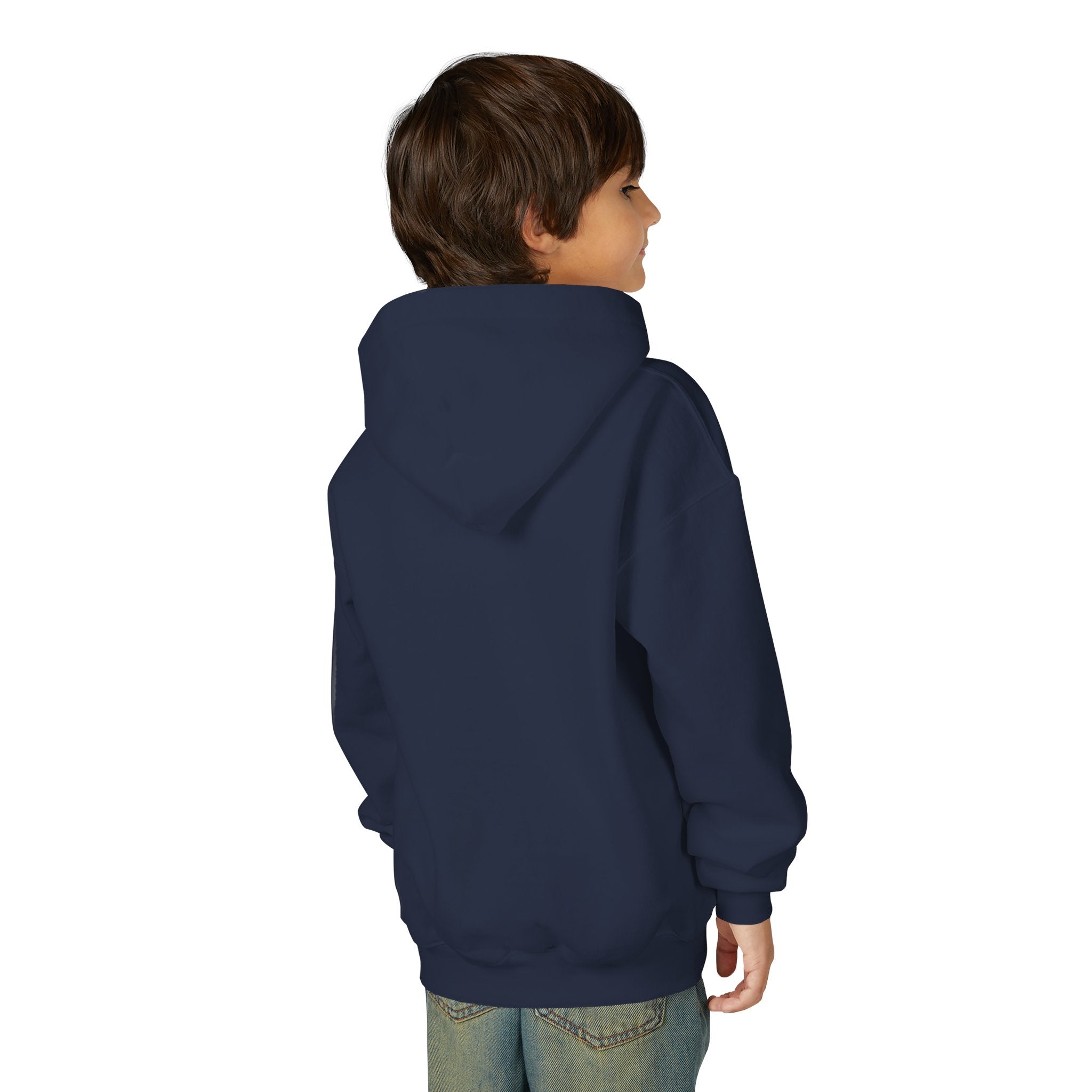 Youth Alien Hoodie – Cute Waving Green Alien Kids Sweatshirt