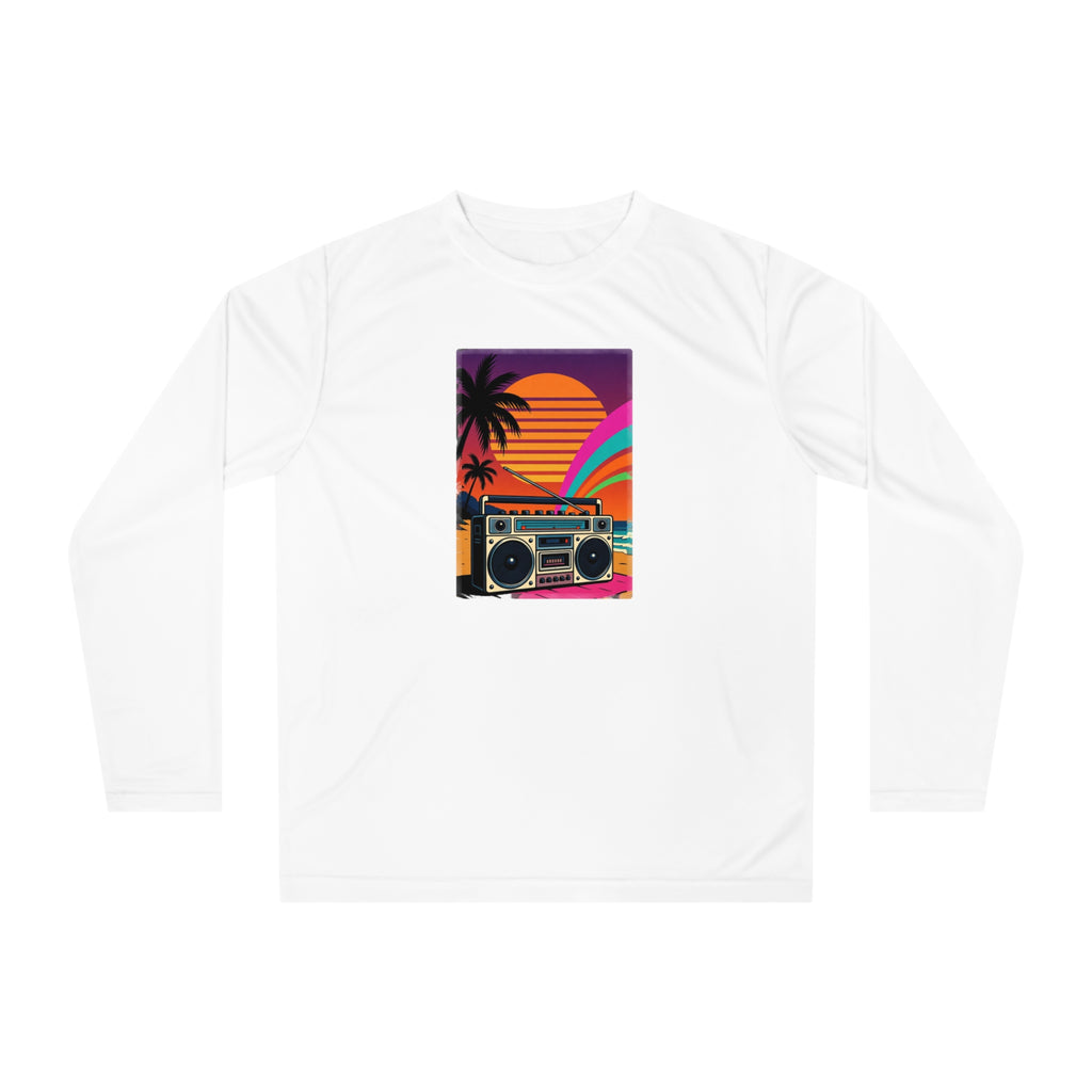 Retro Beach Boombox Long Sleeve