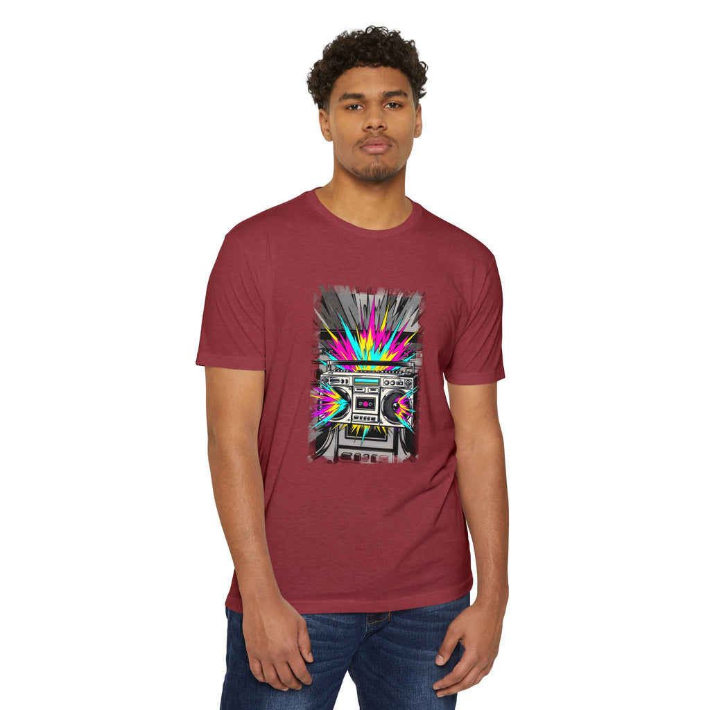 Retro Boombox Explosion T-Shirt