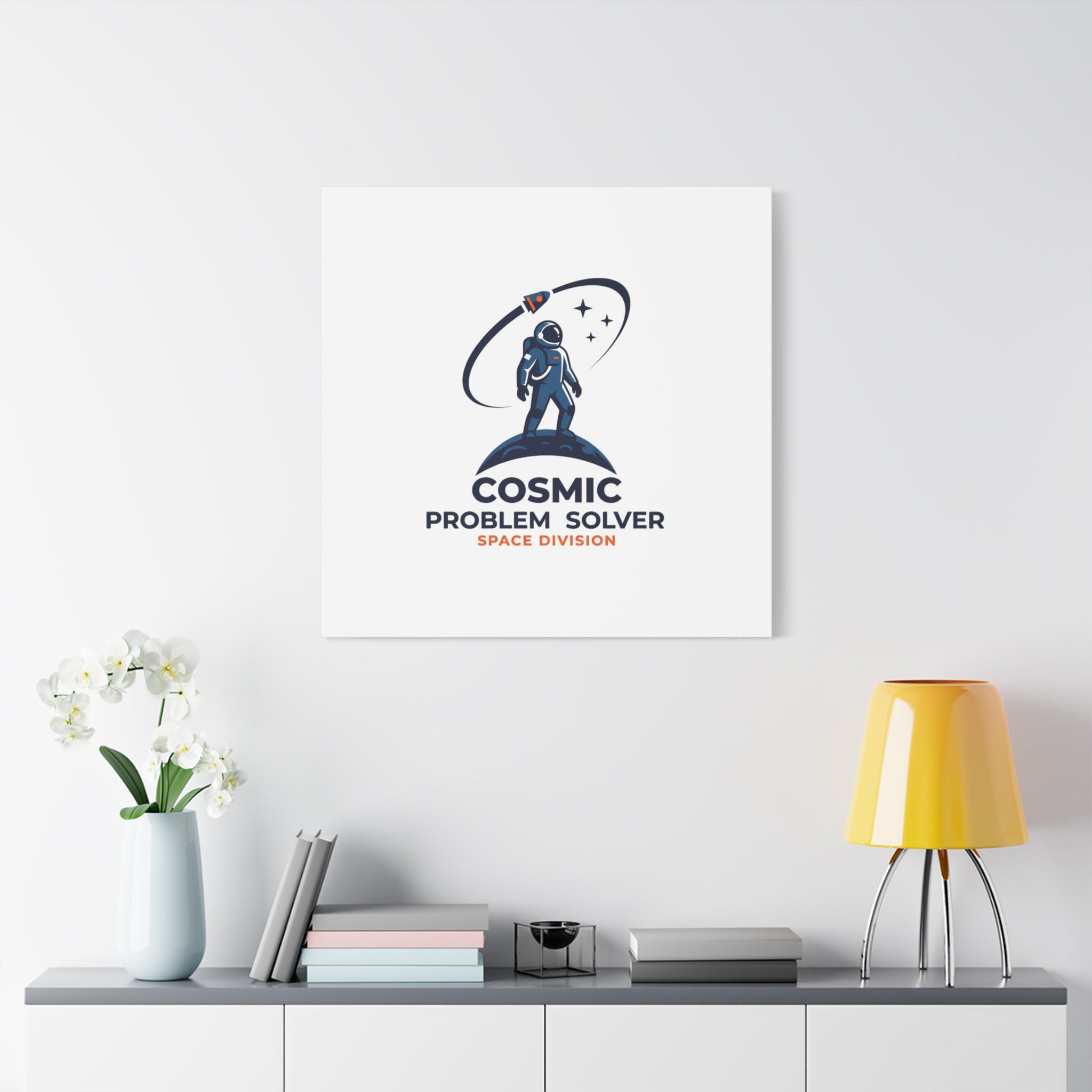 Cosmic Problem Solver Canvas | Space, Astronaut, Mission Patch