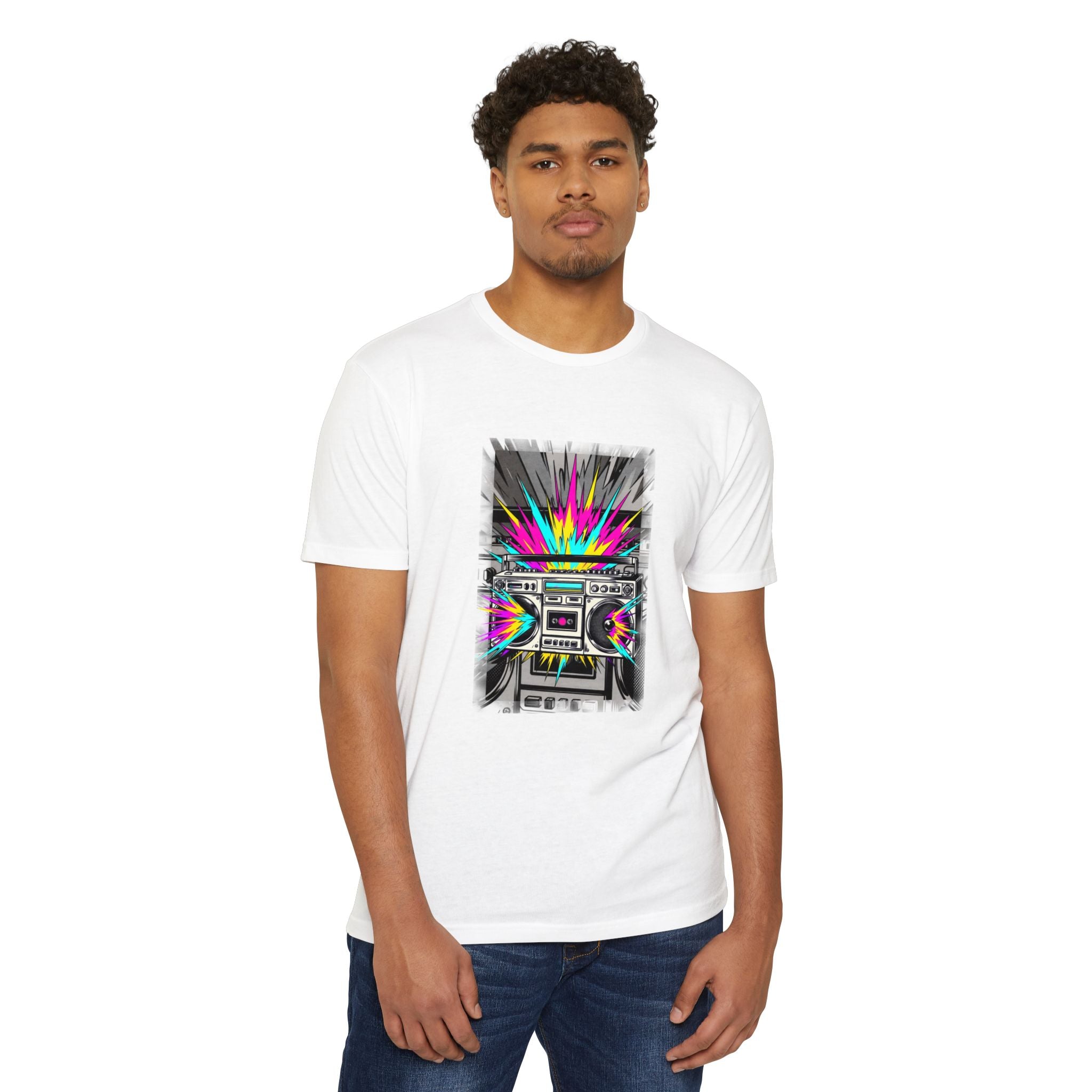 Retro Boombox Explosion T-Shirt