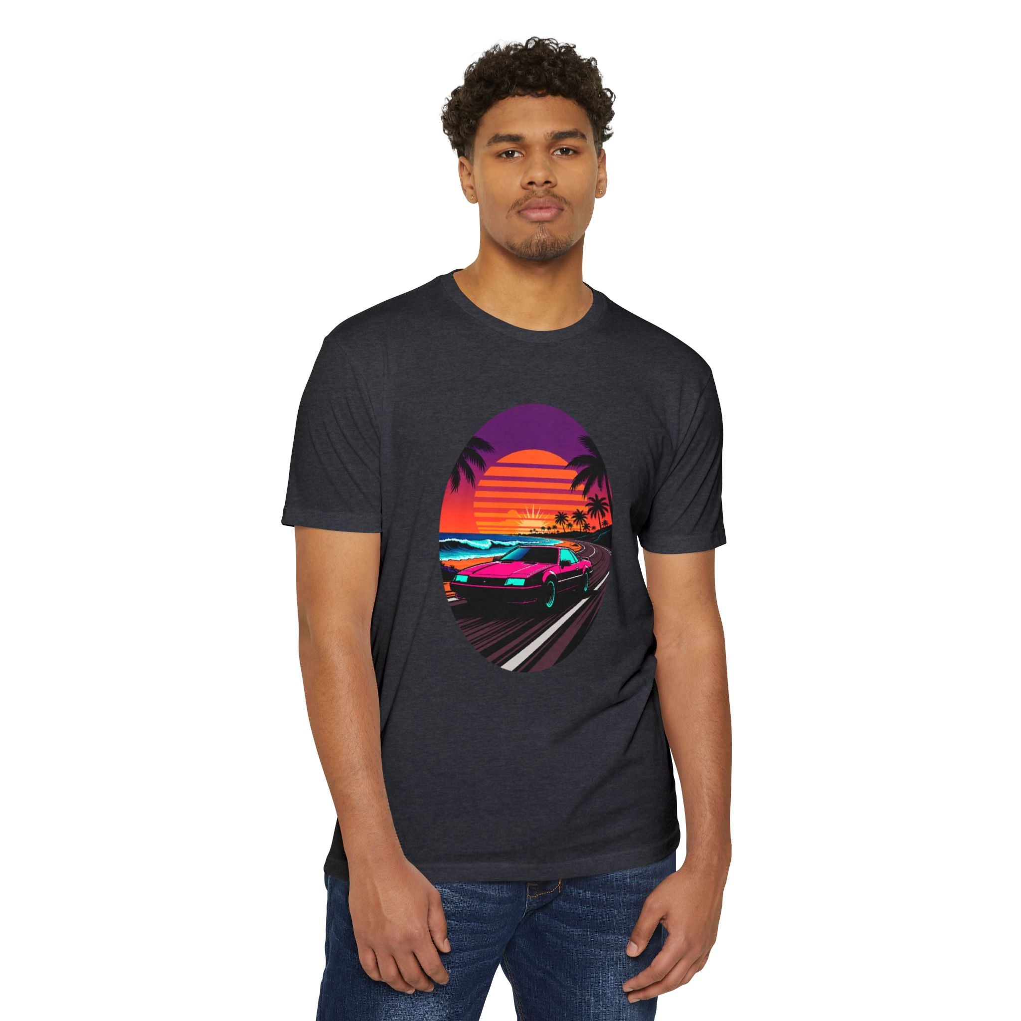 Retro Sunset Racer T-Shirt