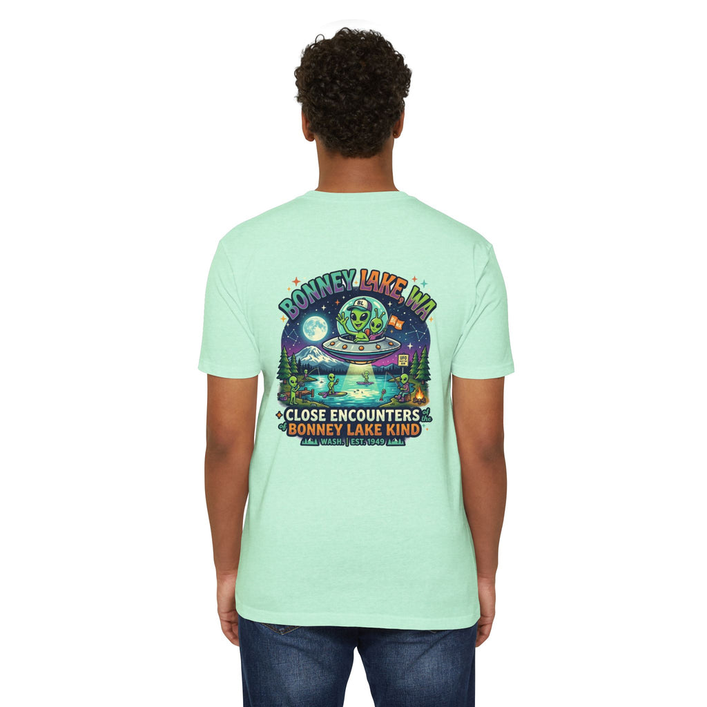 Bonney Lake WA UFO T-Shirt — "Close Encounters Bonney Lake Kind" Alien Graphic Tee