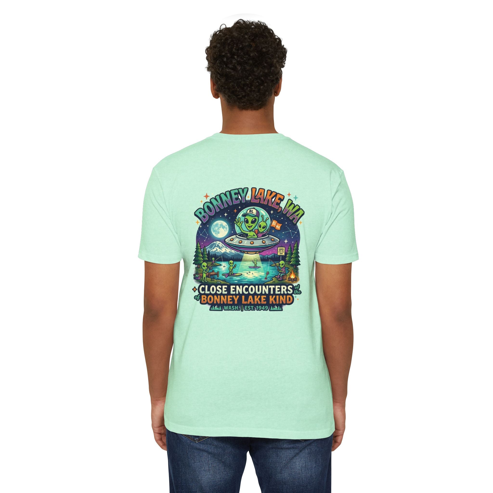 Bonney Lake WA UFO T-Shirt — "Close Encounters Bonney Lake Kind" Alien Graphic Tee