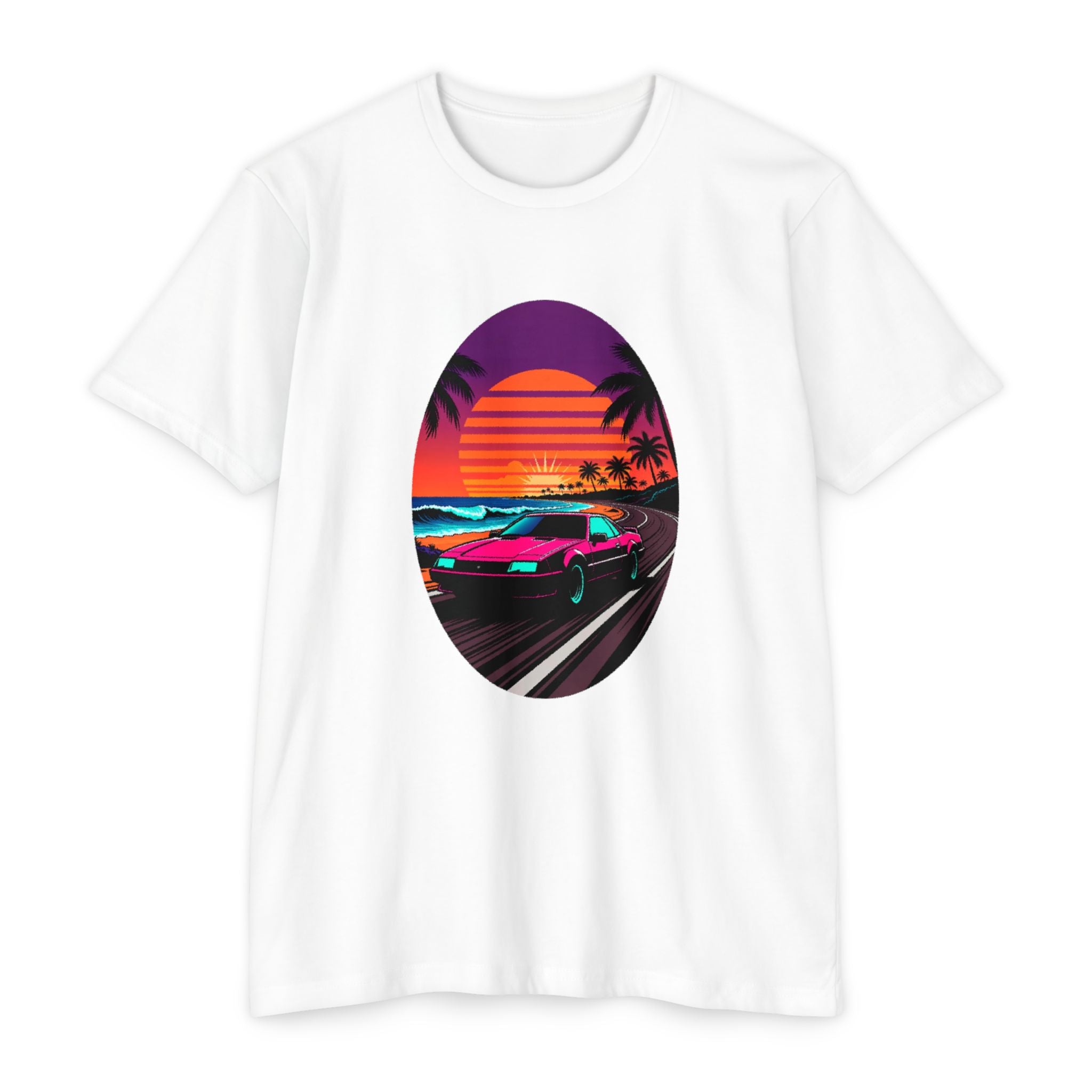 Retro Sunset Racer T-Shirt