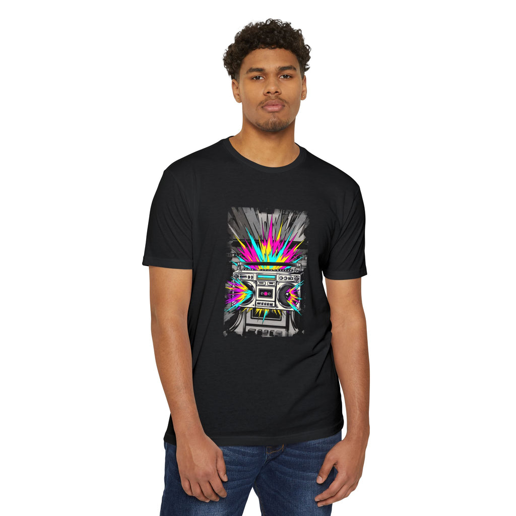 Retro Boombox Explosion T-Shirt