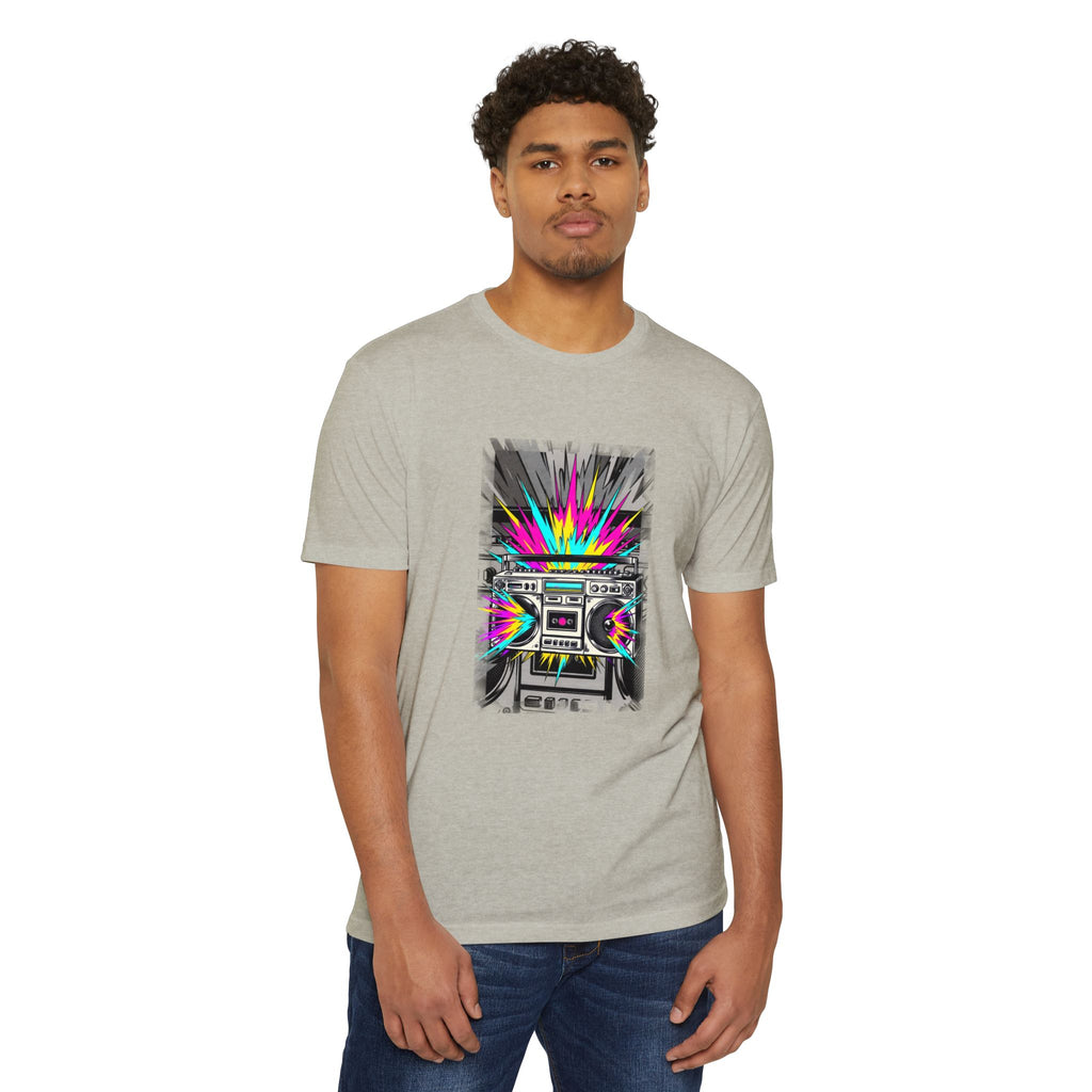 Retro Boombox Explosion T-Shirt