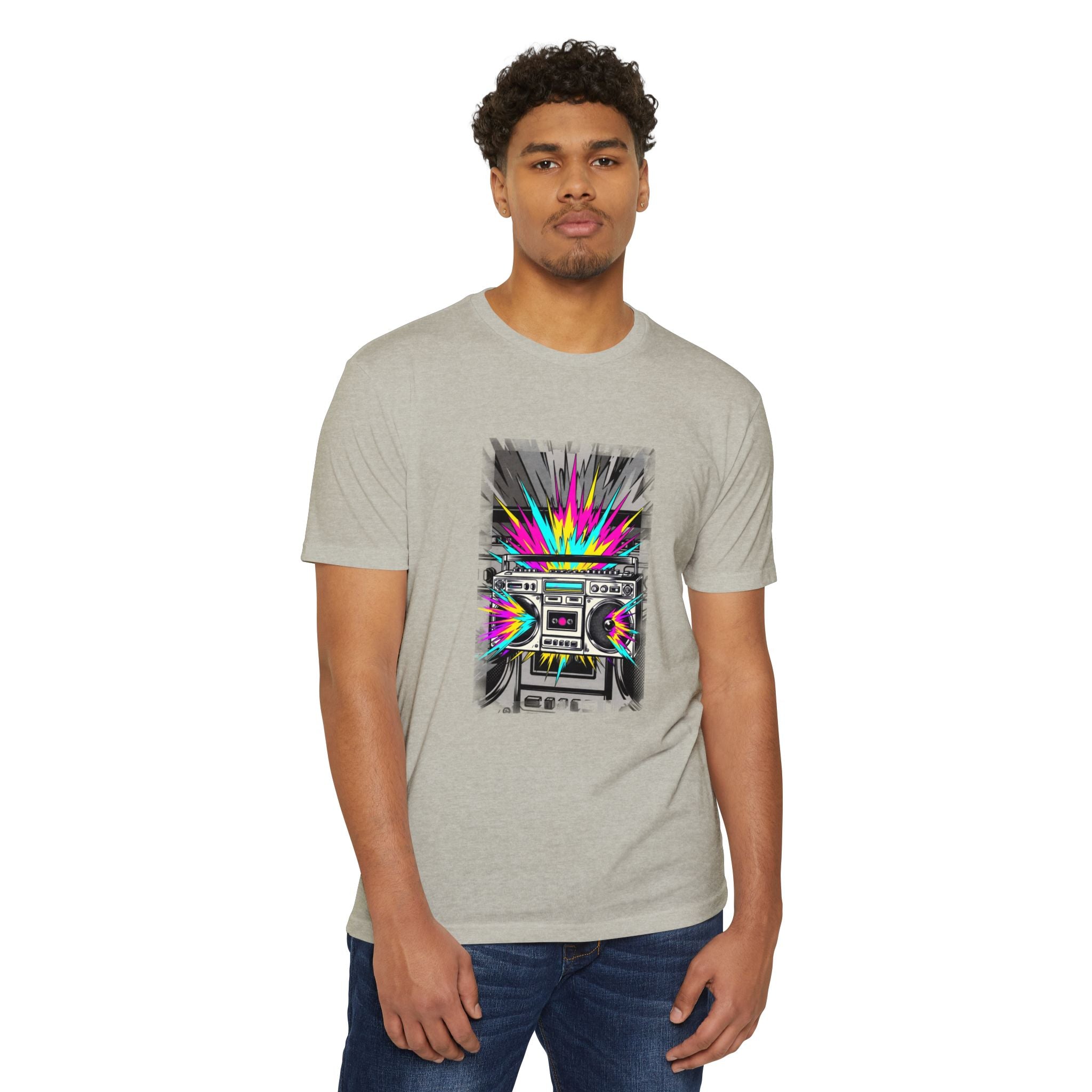 Retro Boombox Explosion T-Shirt