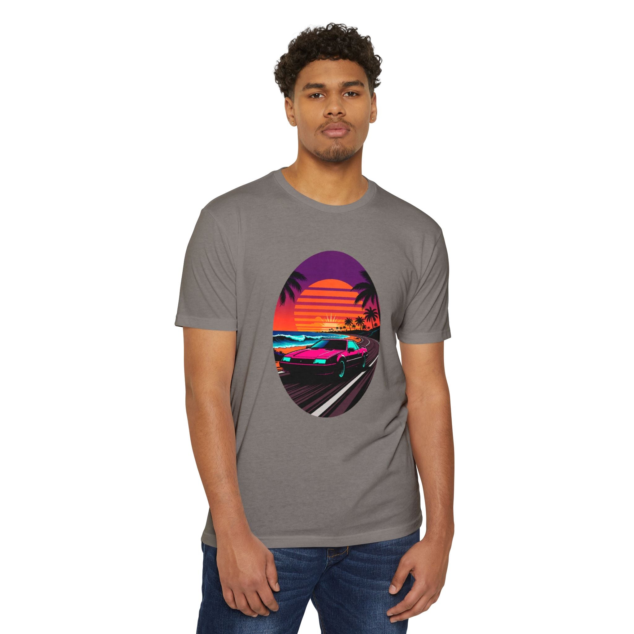 Retro Sunset Racer T-Shirt