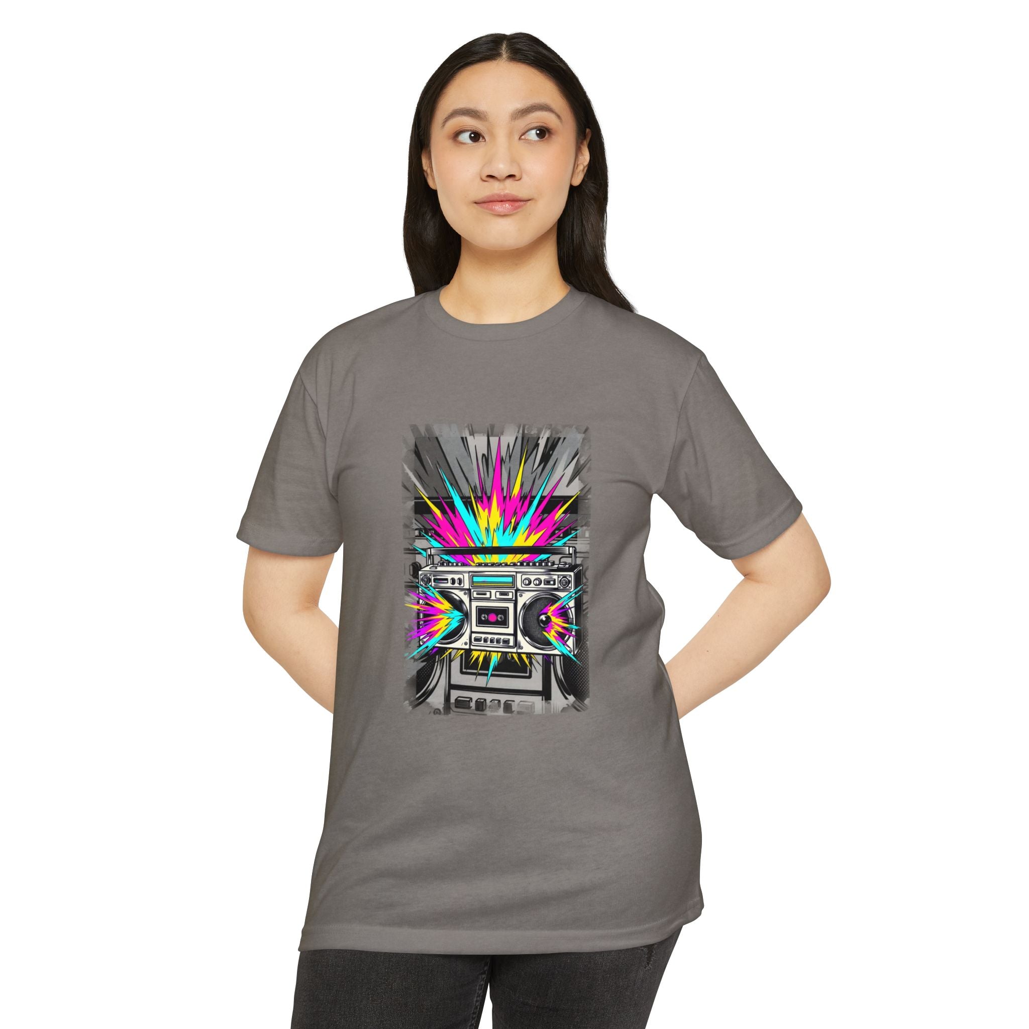 Retro Boombox Explosion T-Shirt