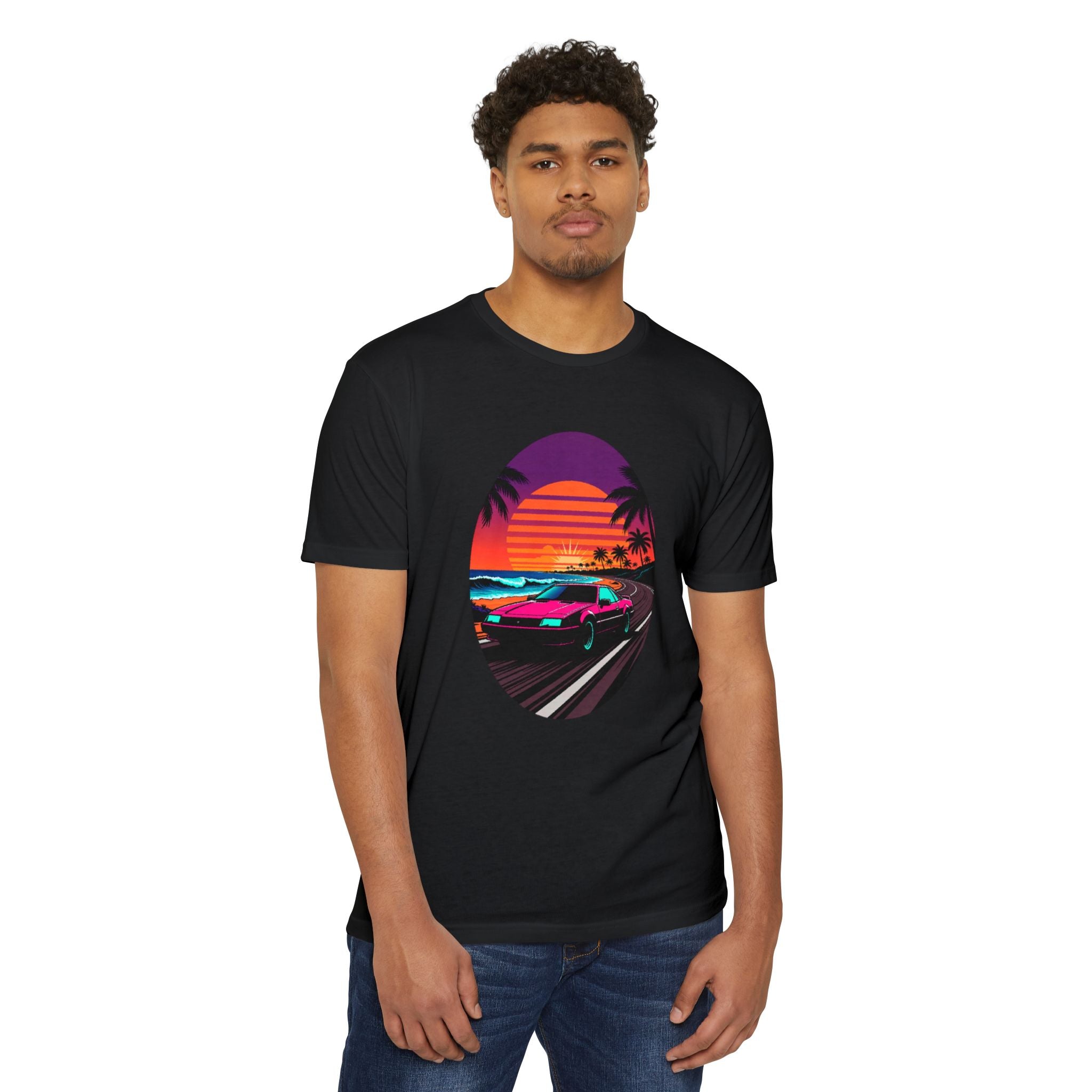 Retro Sunset Racer T-Shirt