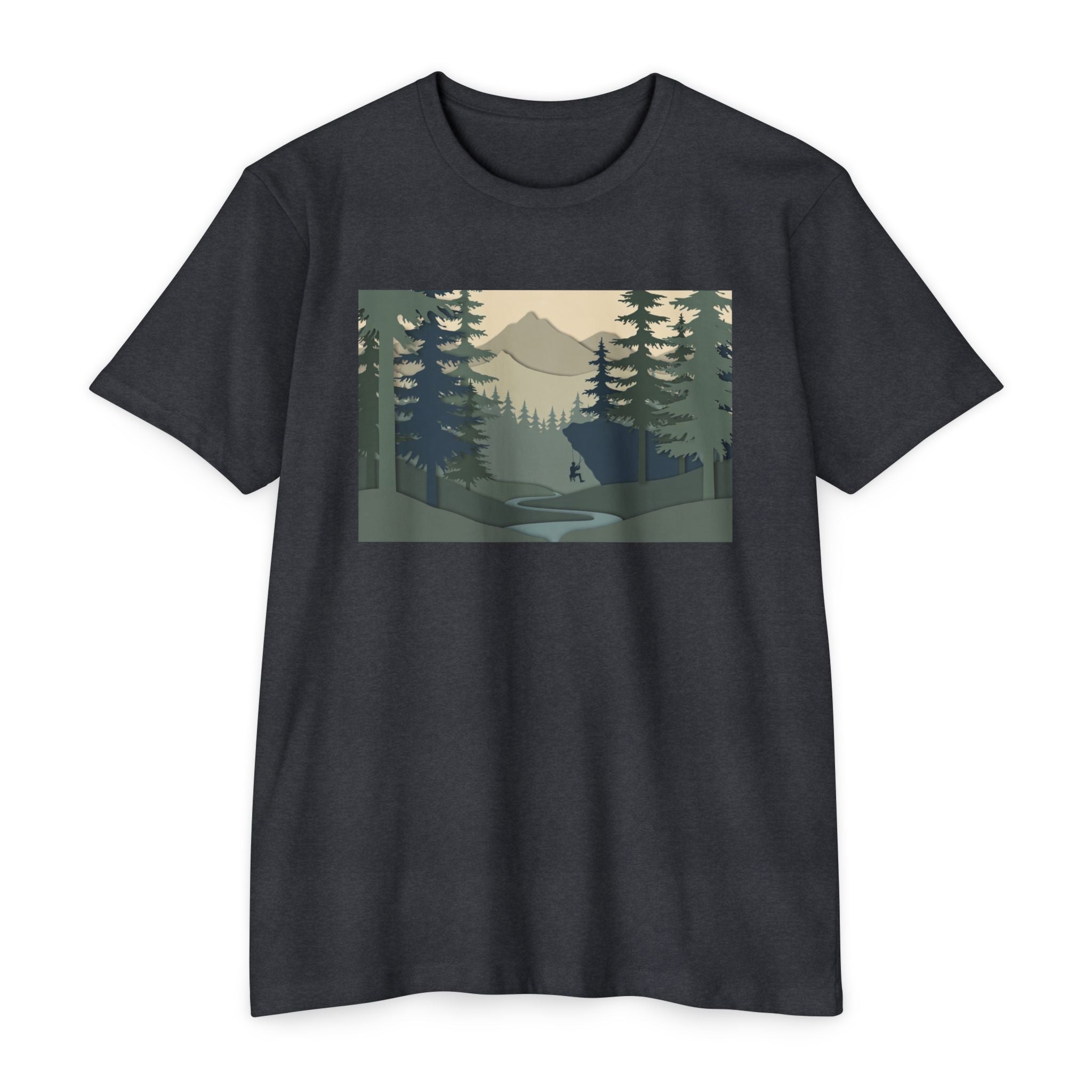 Nature Landscape T-Shirt — Forest Mountain Scenic Tee
