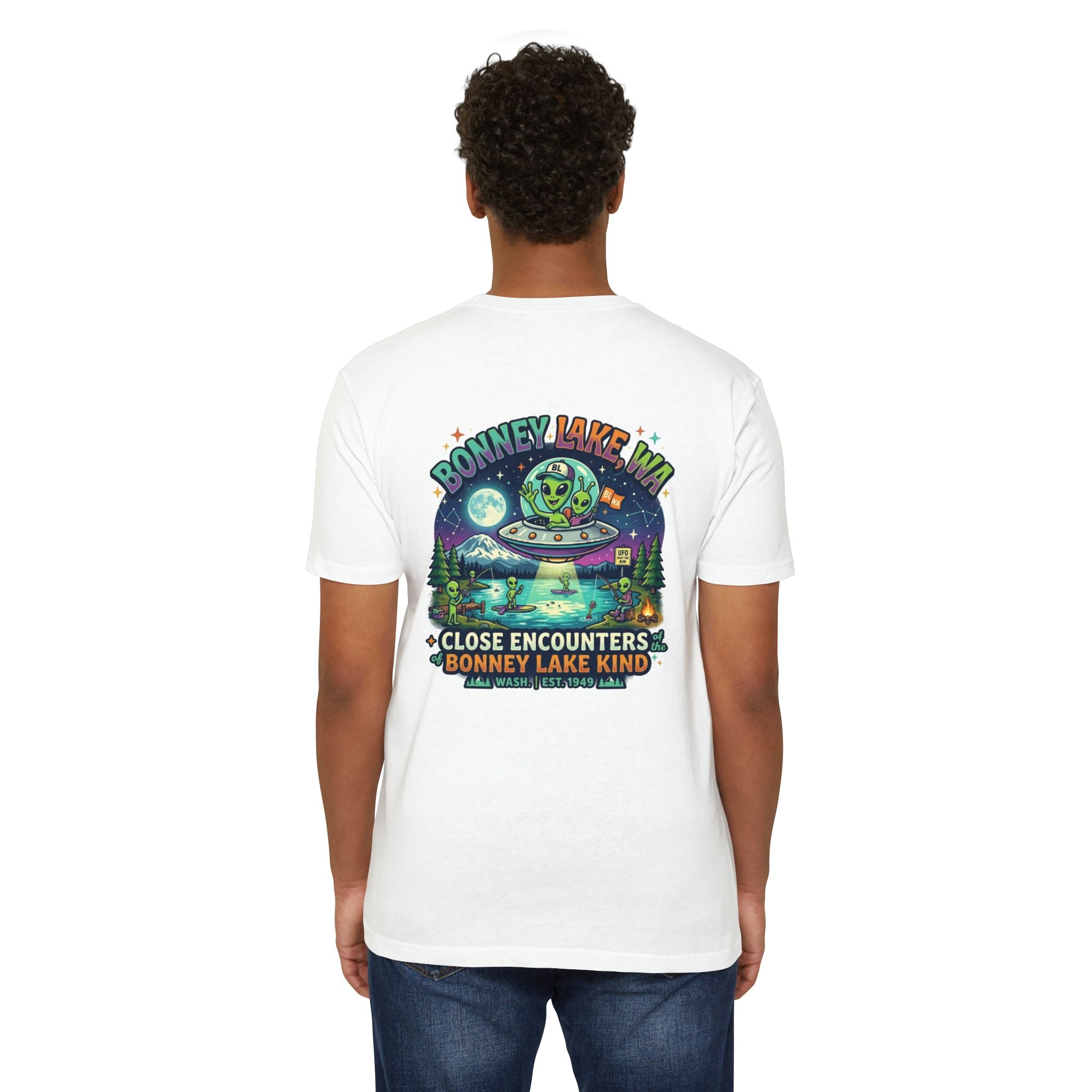Bonney Lake WA UFO T-Shirt — "Close Encounters Bonney Lake Kind" Alien Graphic Tee