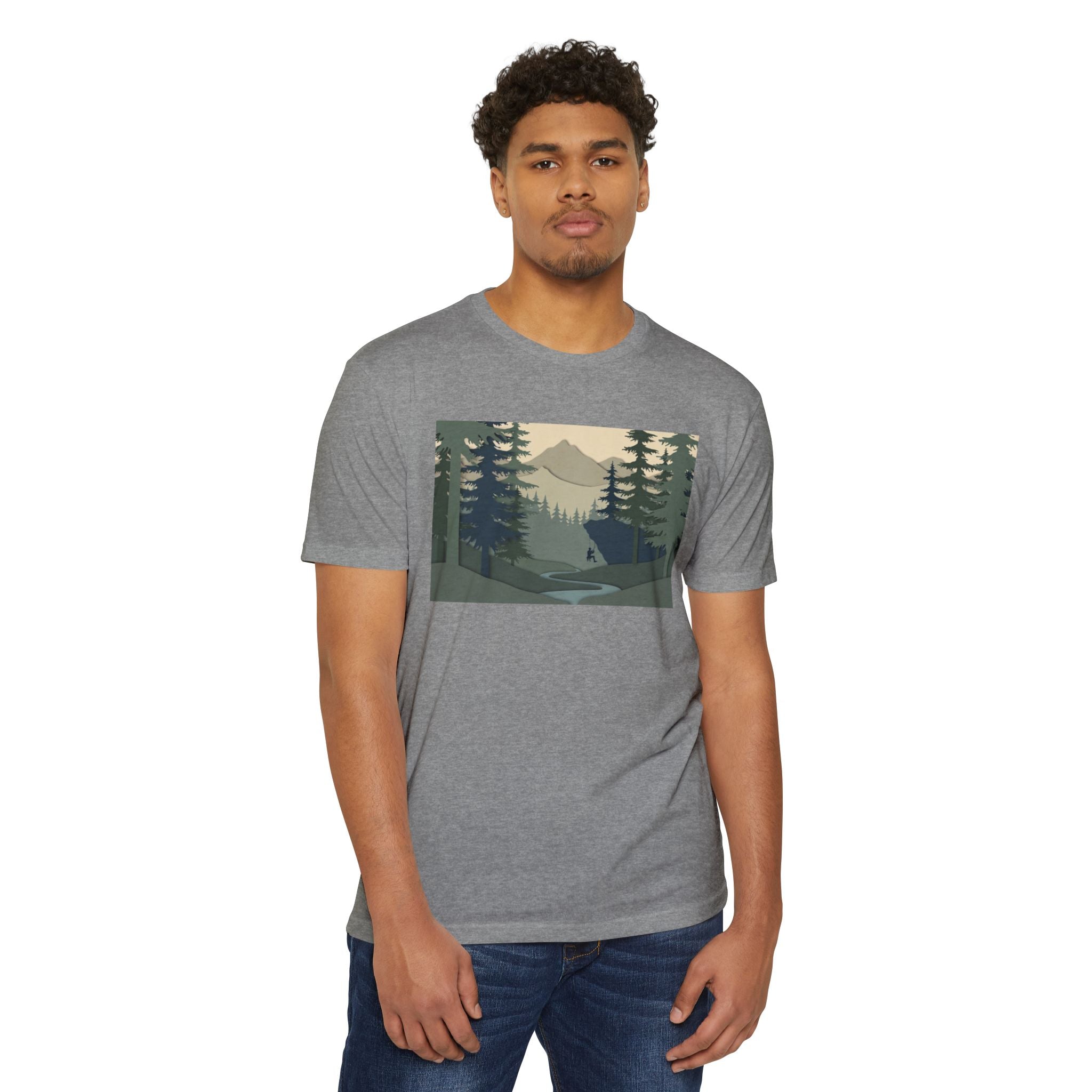 Nature Landscape T-Shirt — Forest Mountain Scenic Tee