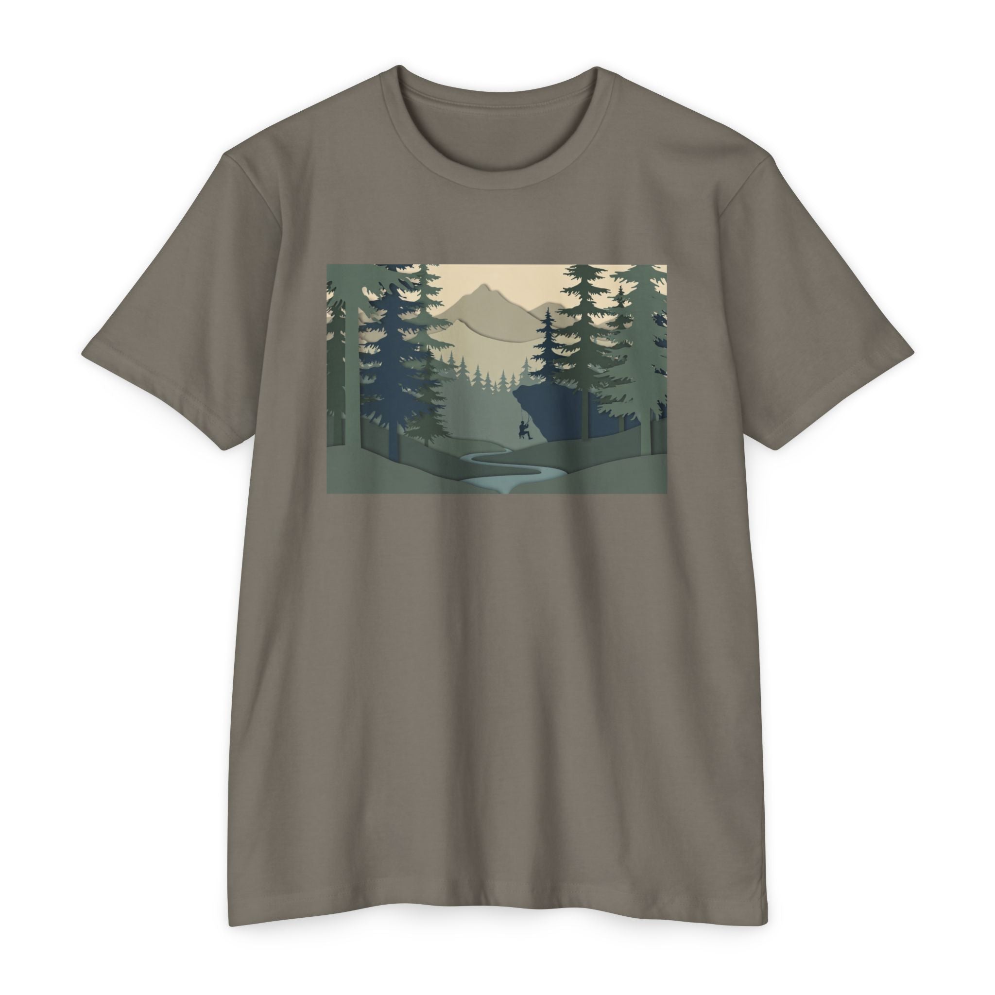 Nature Landscape T-Shirt — Forest Mountain Scenic Tee