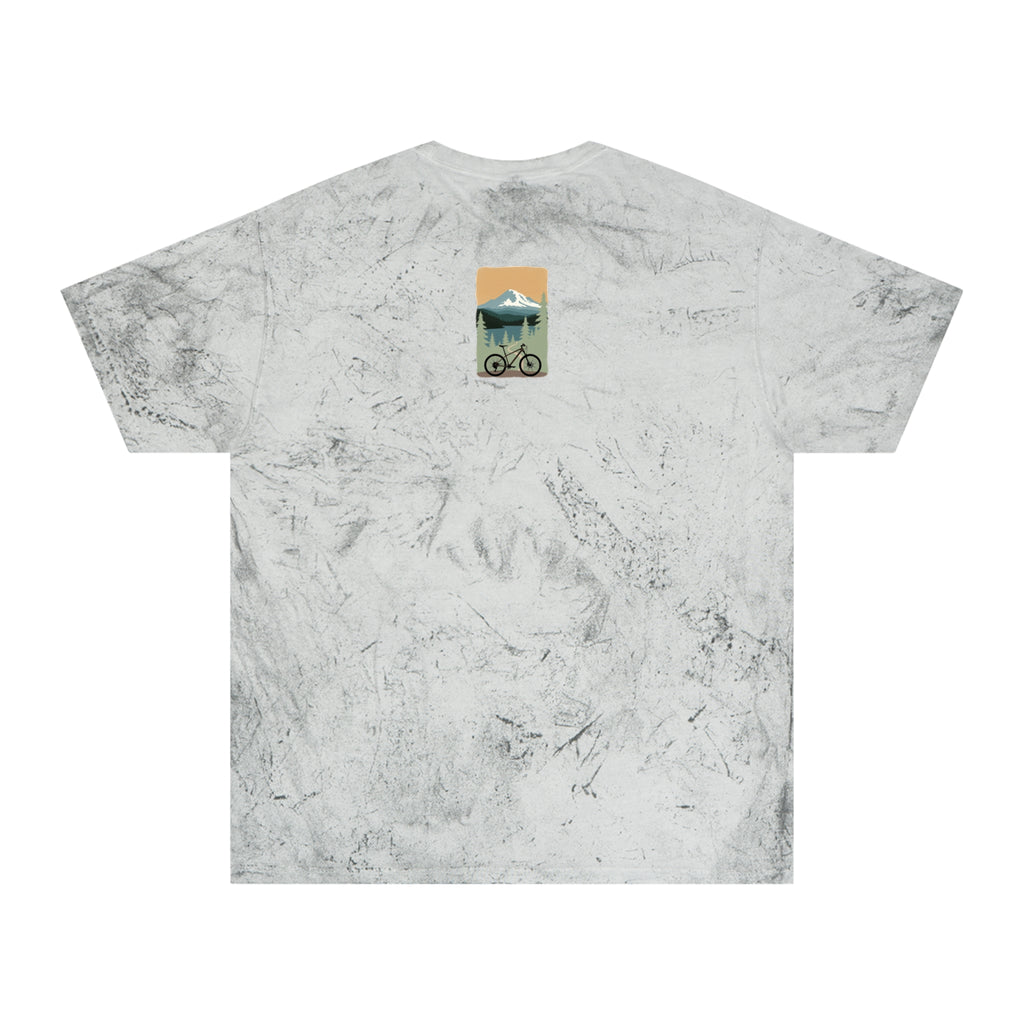 Tie-Dye Retro Mountain T-Shirt — Color Blast Outdoor Vibe