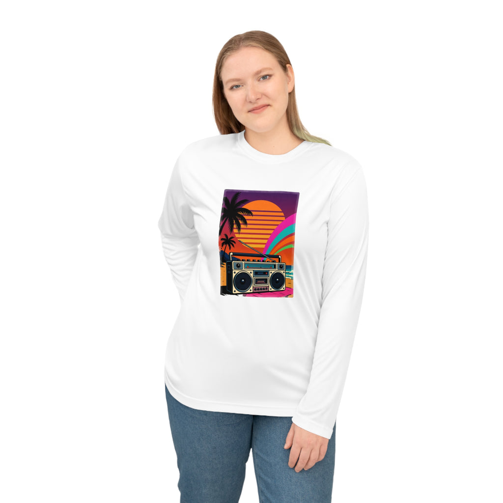Retro Beach Boombox Long Sleeve