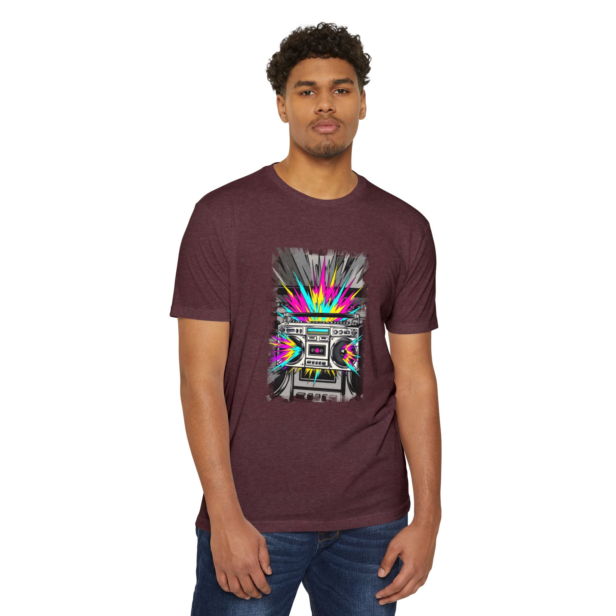 Retro Boombox Explosion T-Shirt