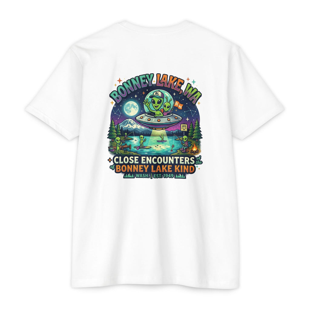 Bonney Lake WA UFO T-Shirt — "Close Encounters Bonney Lake Kind" Alien Graphic Tee