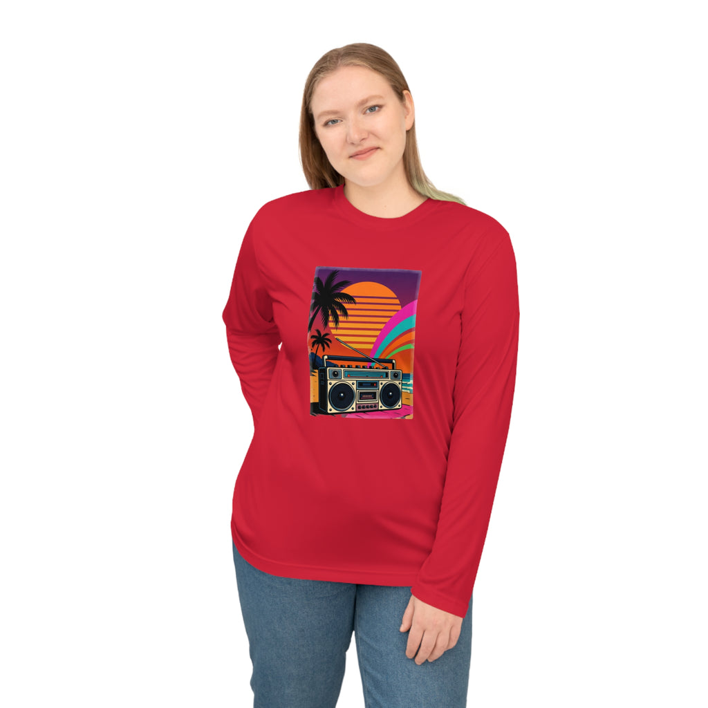 Retro Beach Boombox Long Sleeve