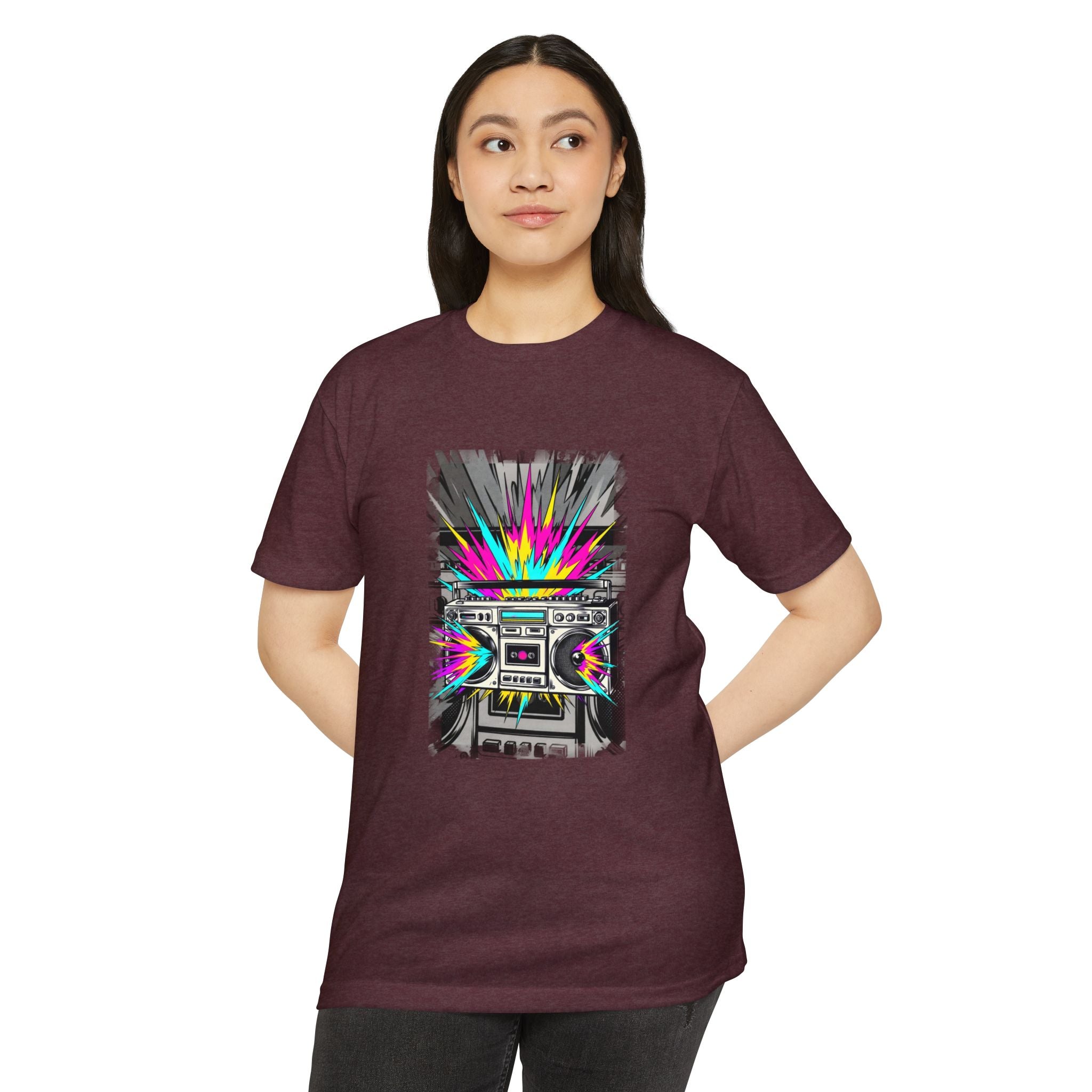 Retro Boombox Explosion T-Shirt