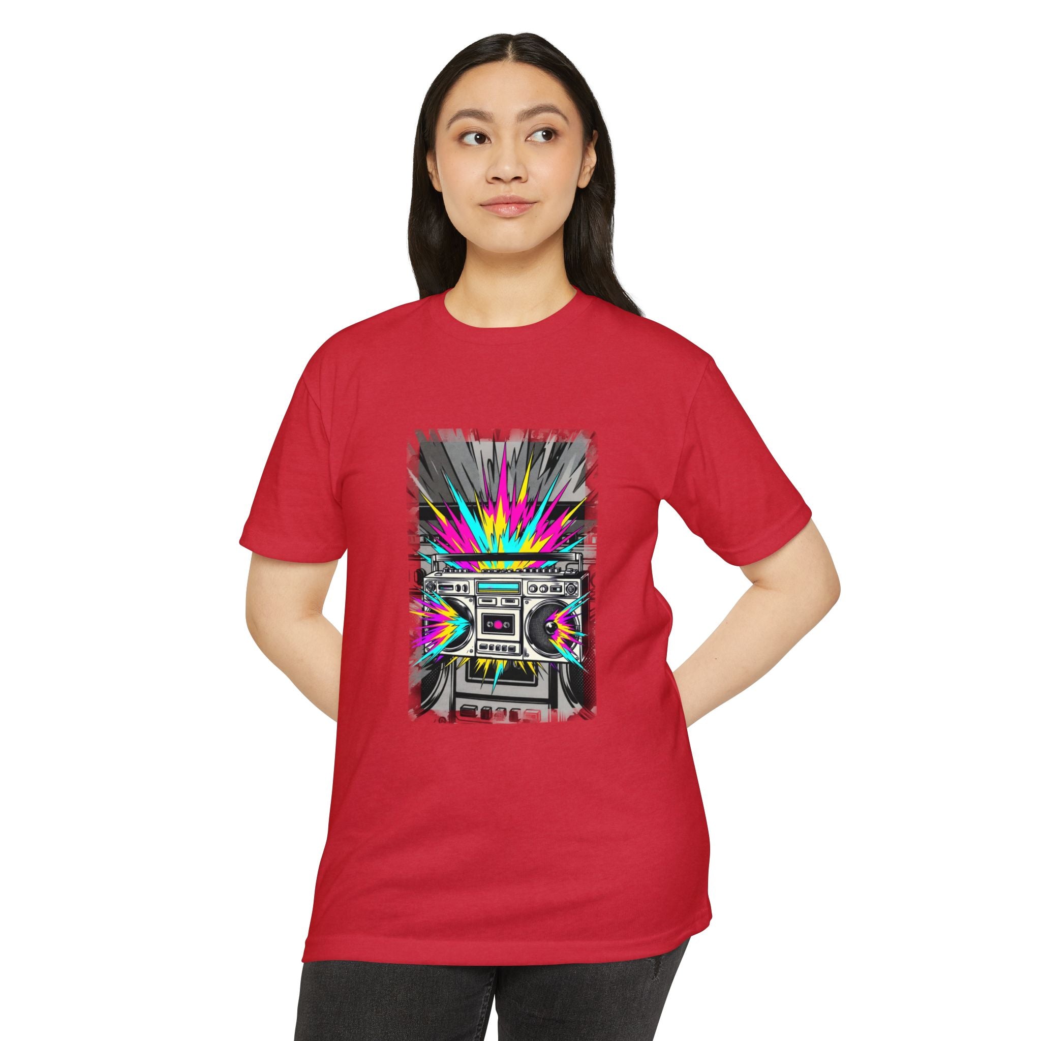 Retro Boombox Explosion T-Shirt