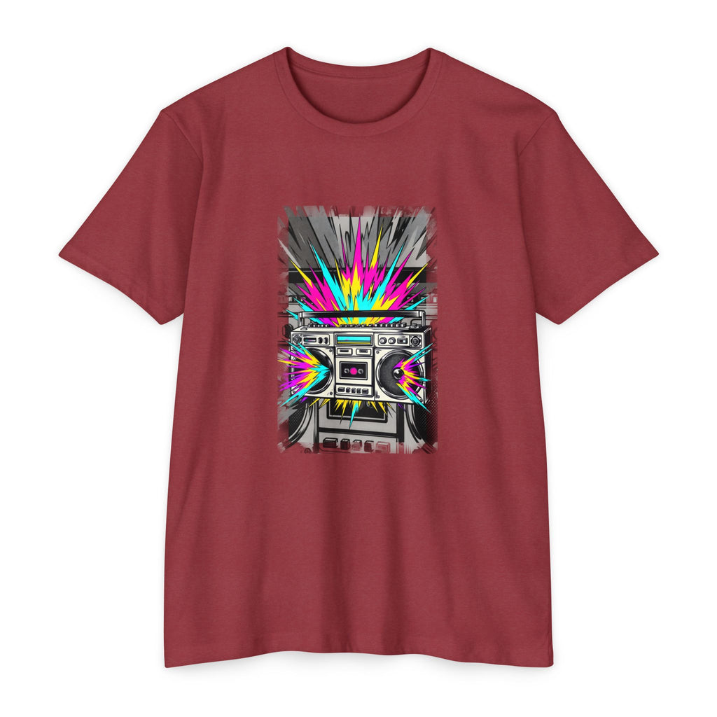 Retro Boombox Explosion T-Shirt